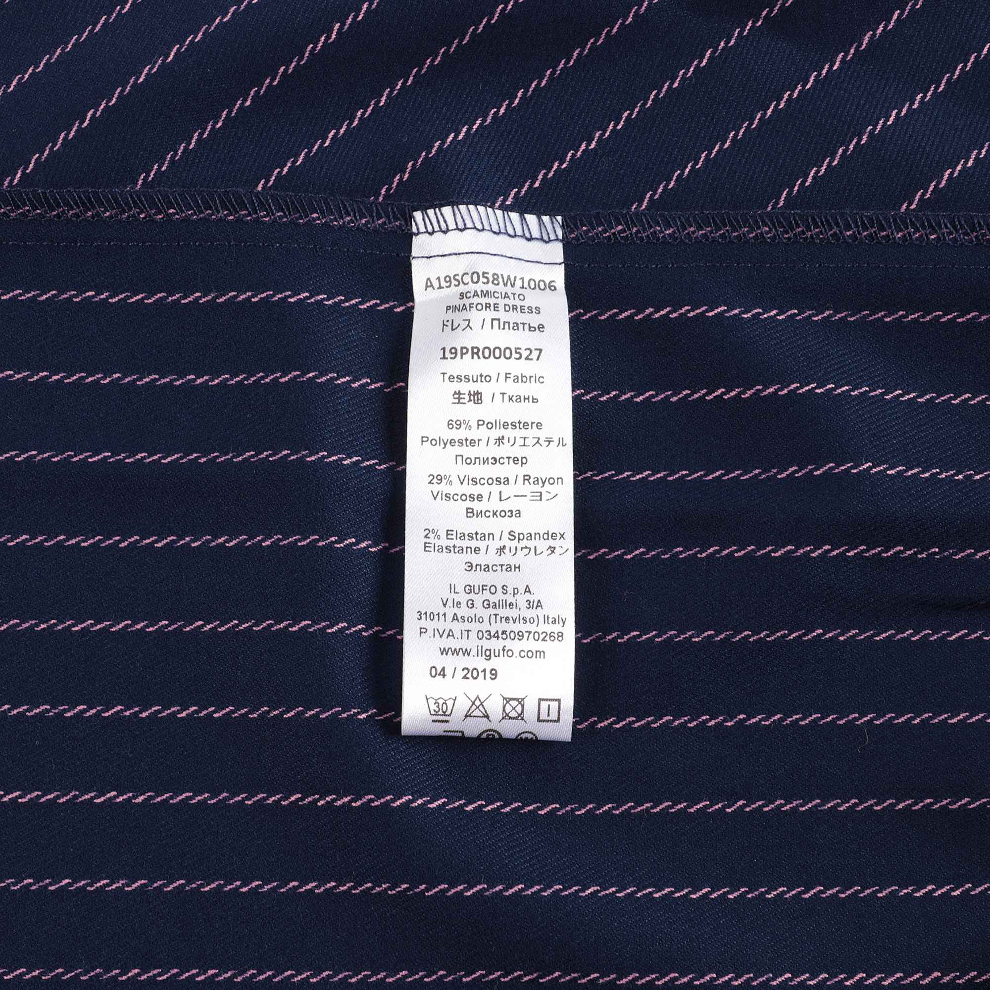 Girls Blue & Pink Striped Dress