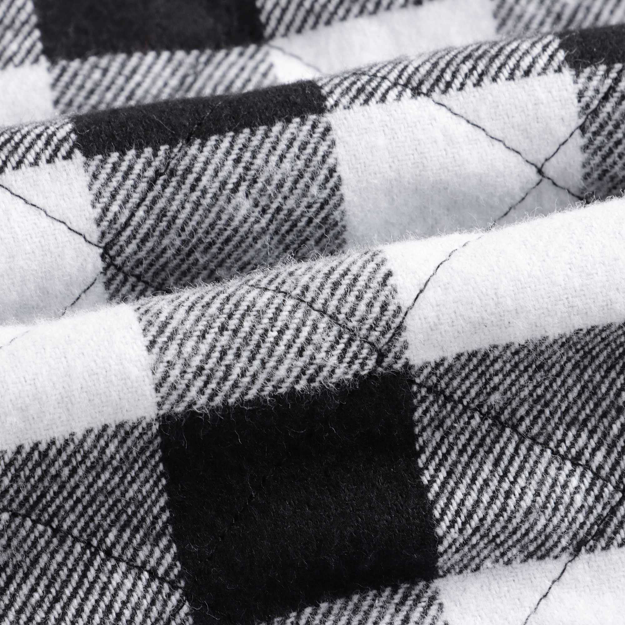 Girls Black Check Cotton Shirt
