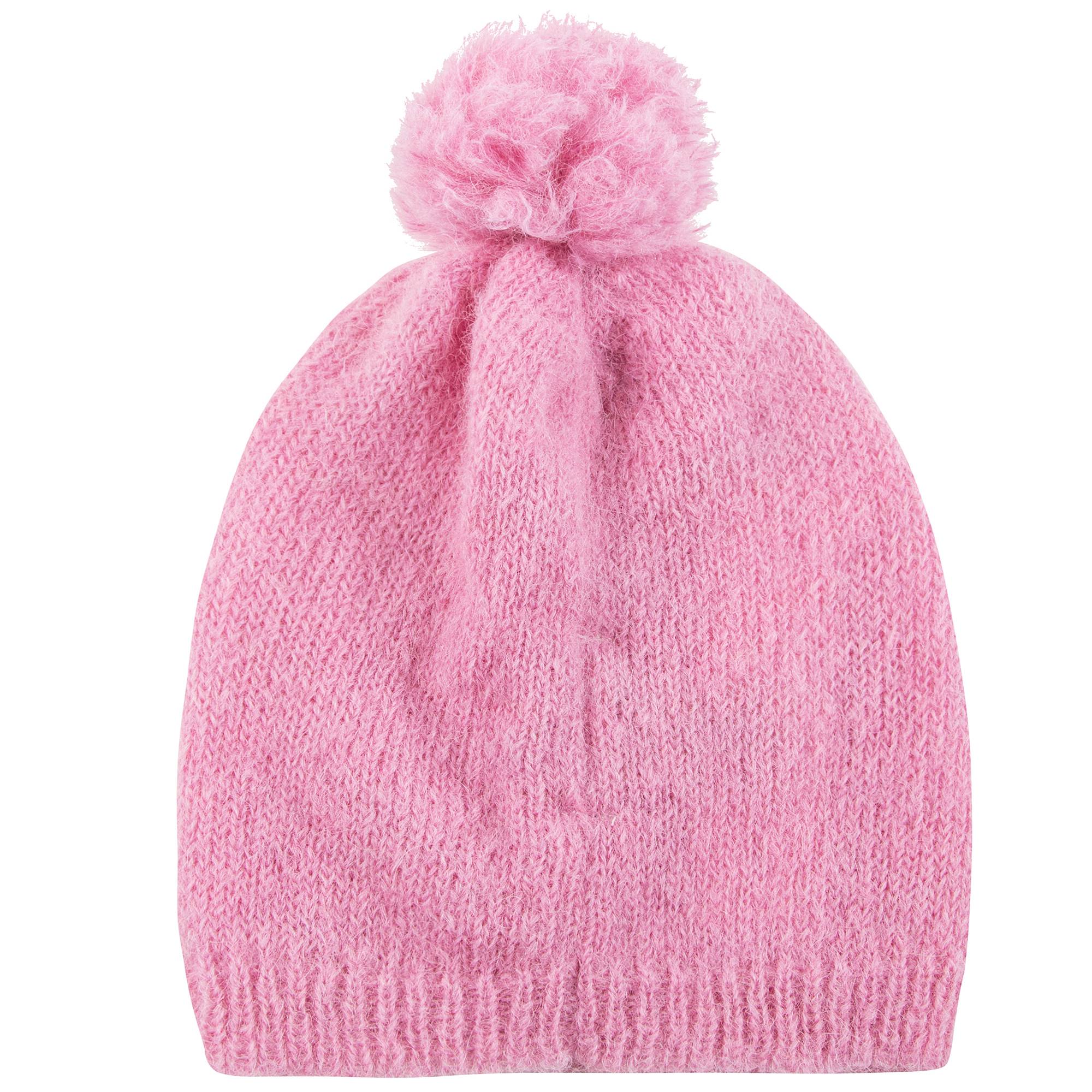 Girls Pink Alpaca Knitted Hat