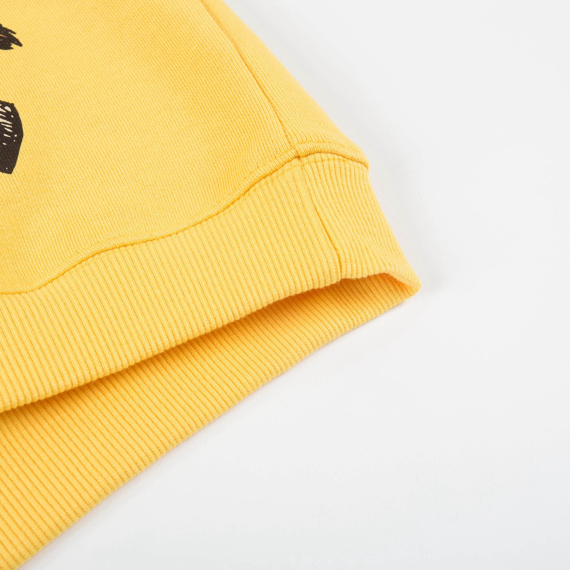 Girls Yellow Donkey Organic Cotton Sweatshirt