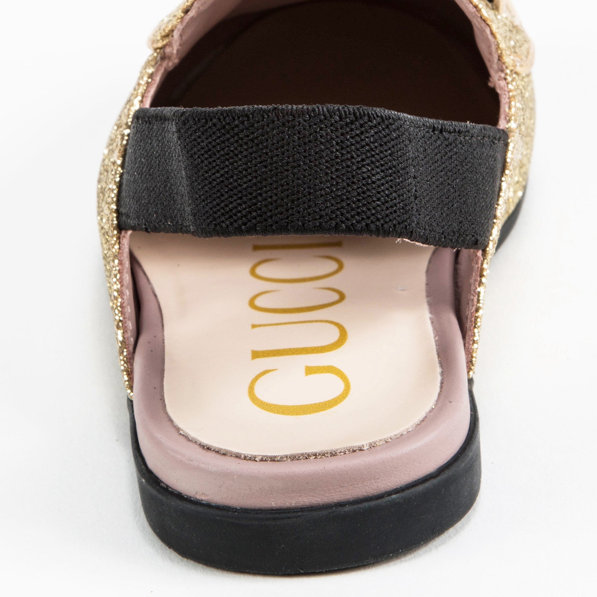 Girls Golden Printed Shoes