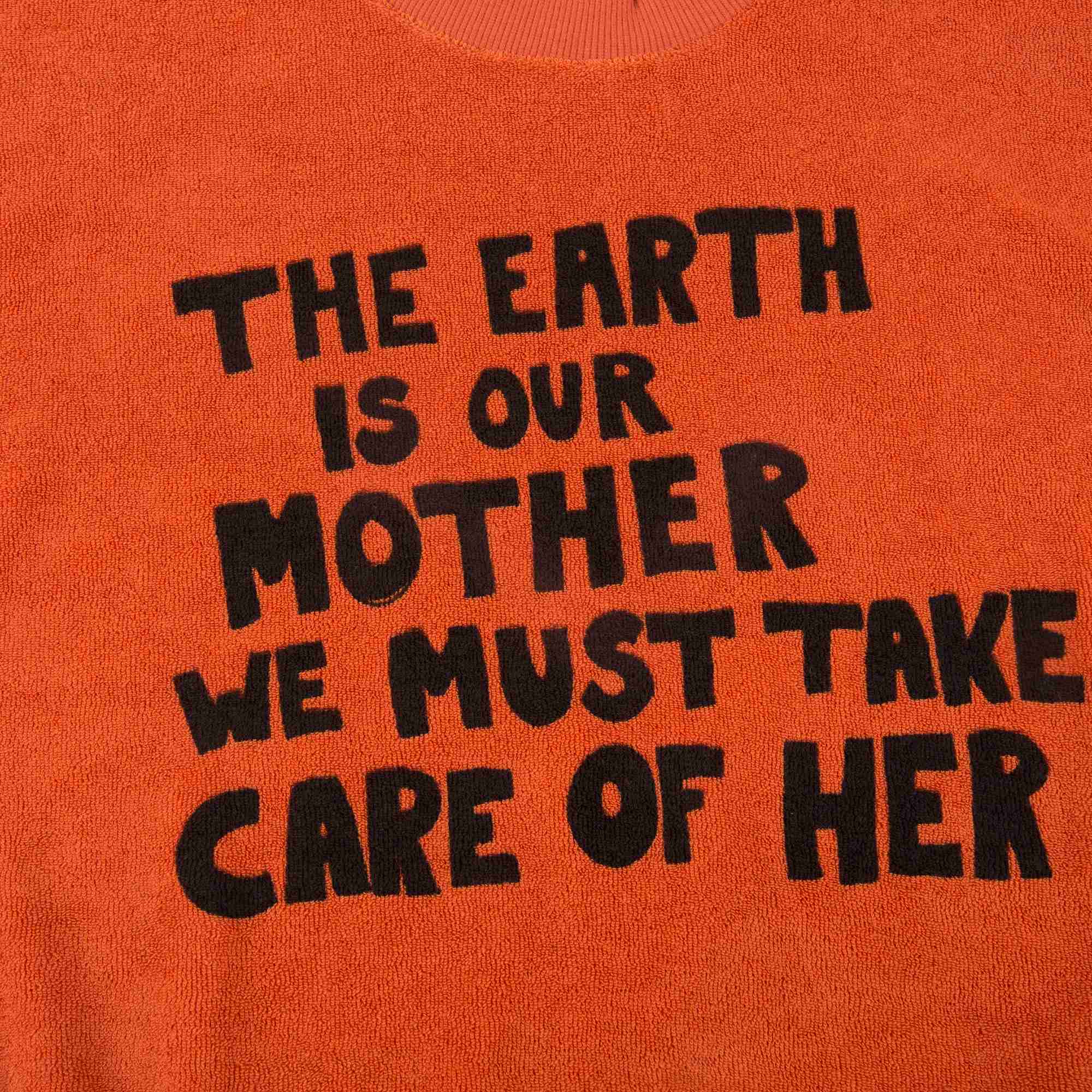 Girls Orange Organic Cotton Sweatshirt