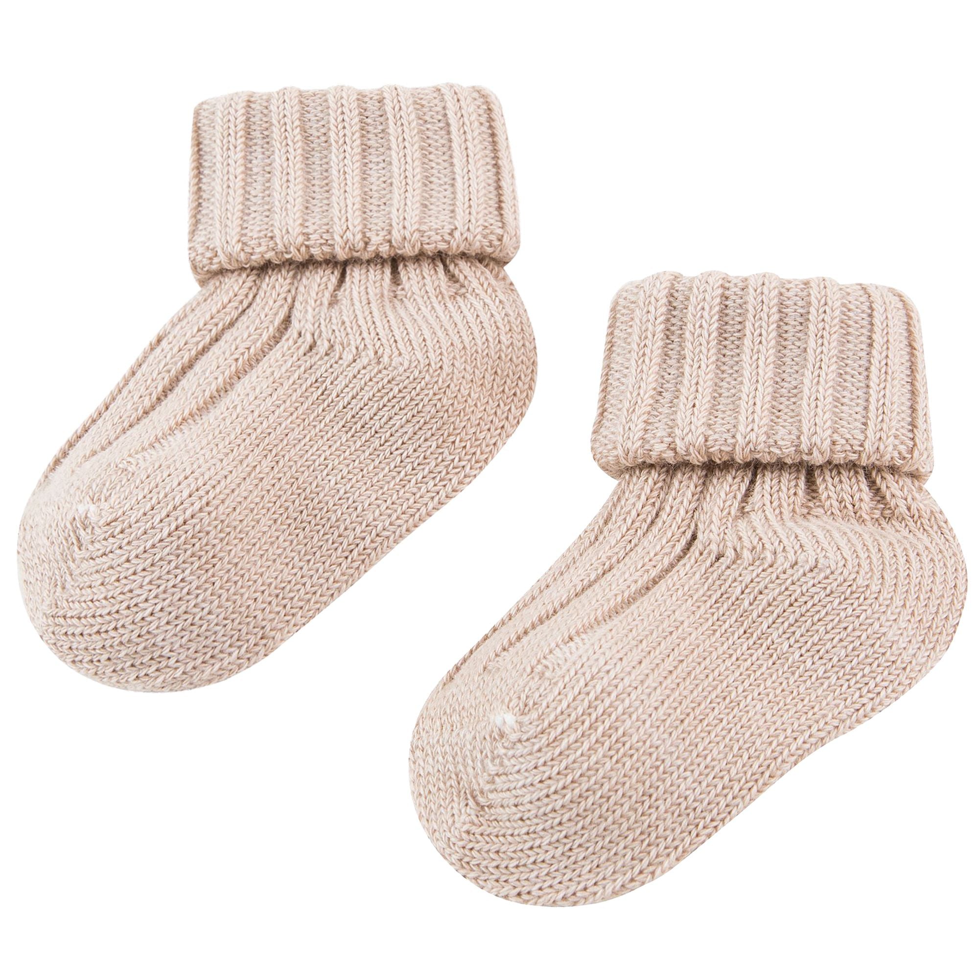 Baby Beige Knitted Low Socks