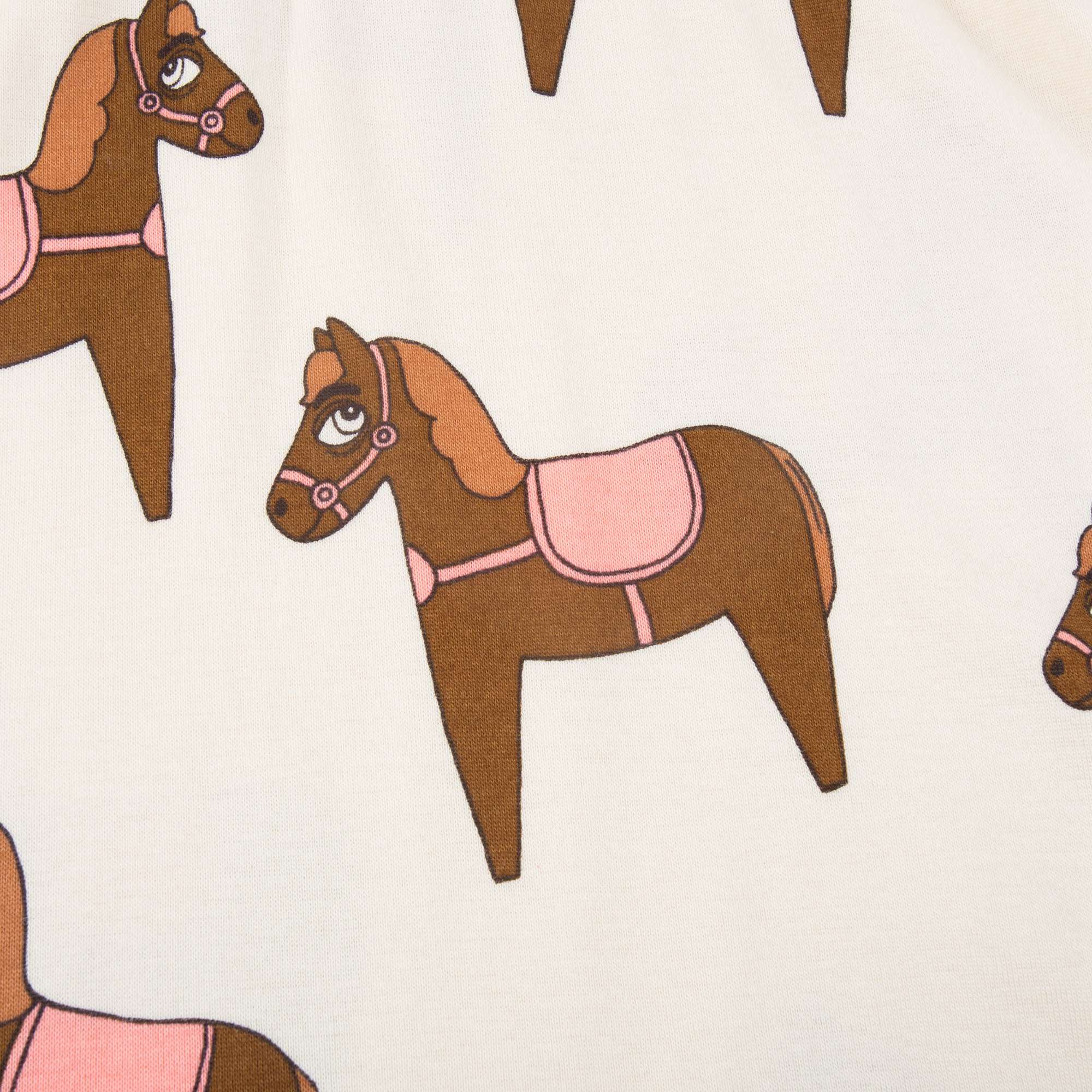 Girls Beige Donkey Organic Cotton Dress