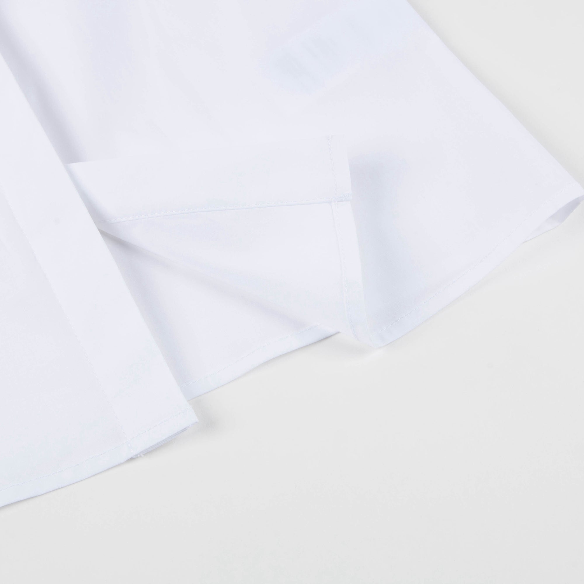 Girls White Hand Collar And Flounce Cotton Woven Shirt