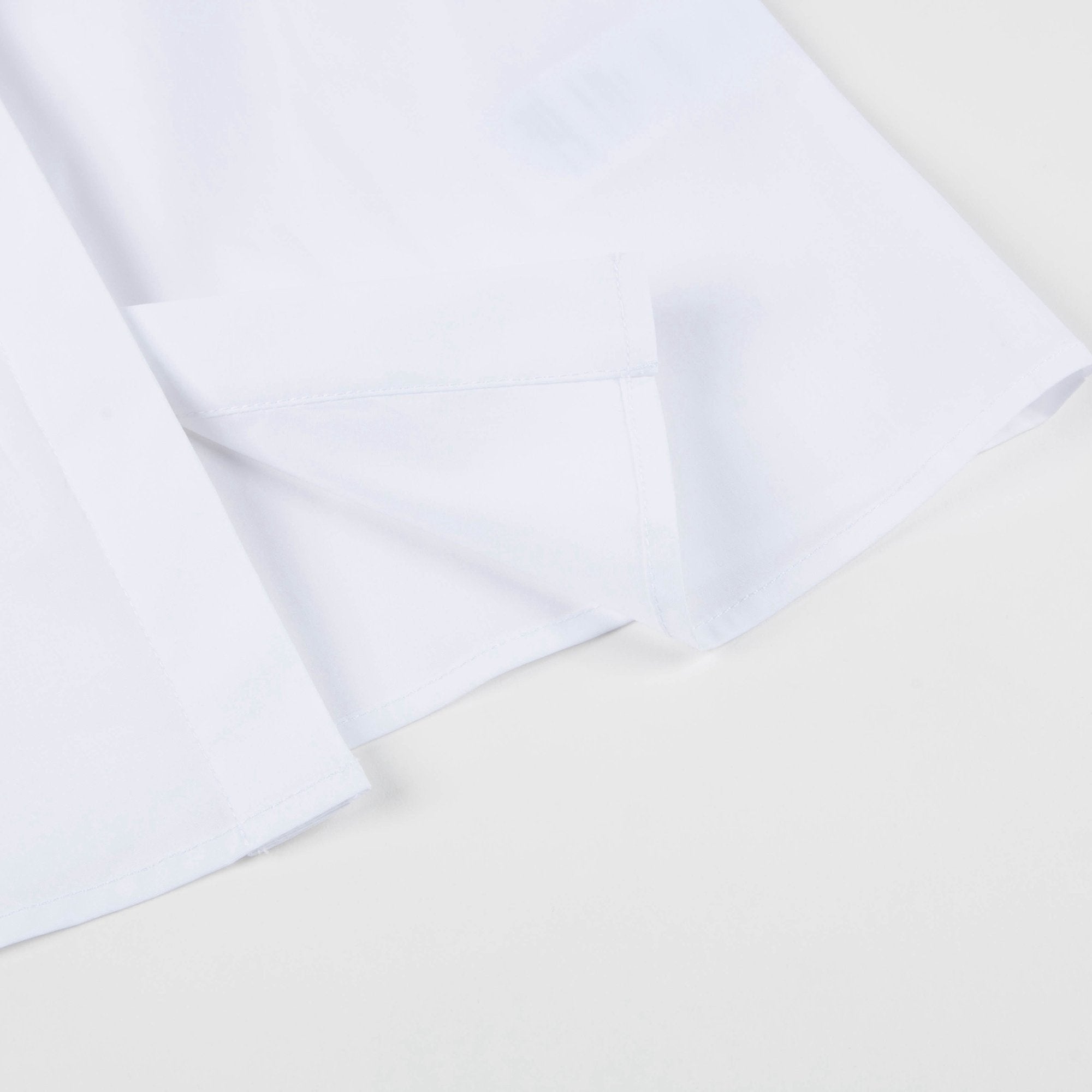 Girls White Hand Collar And Flounce Cotton Woven Shirt