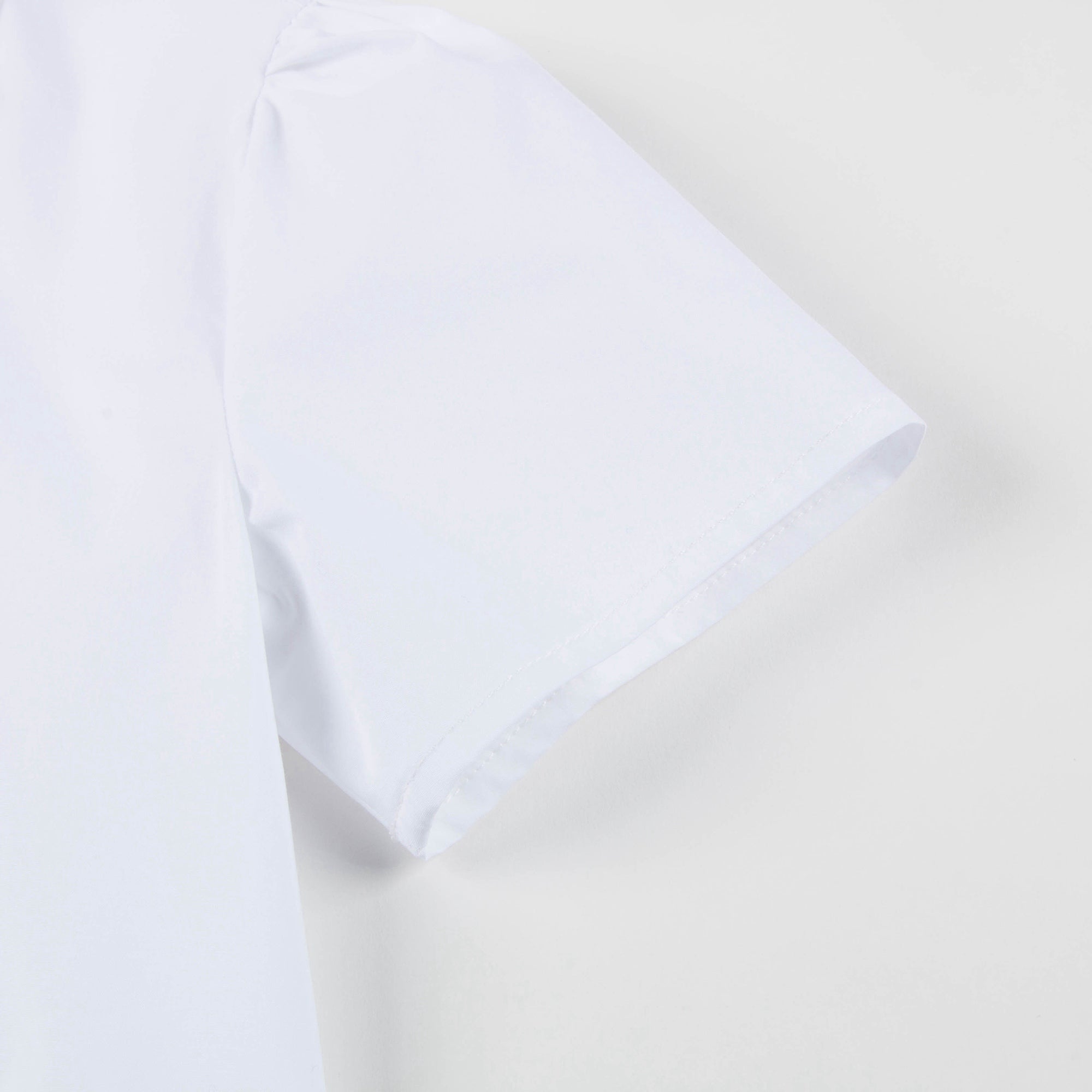 Girls White Hand Collar Cotton Dress