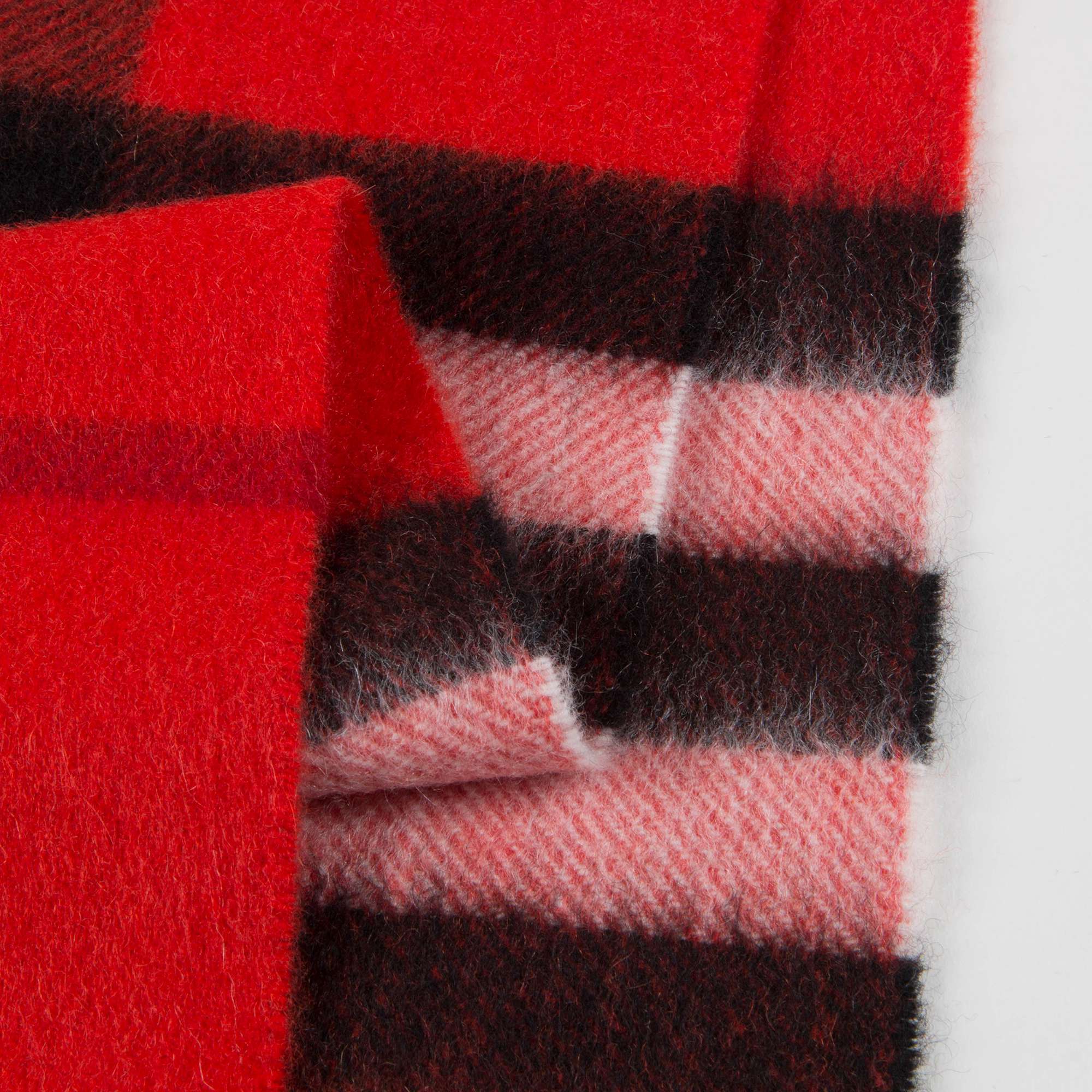 Girls Bright Orange Red Cashmere Scarves