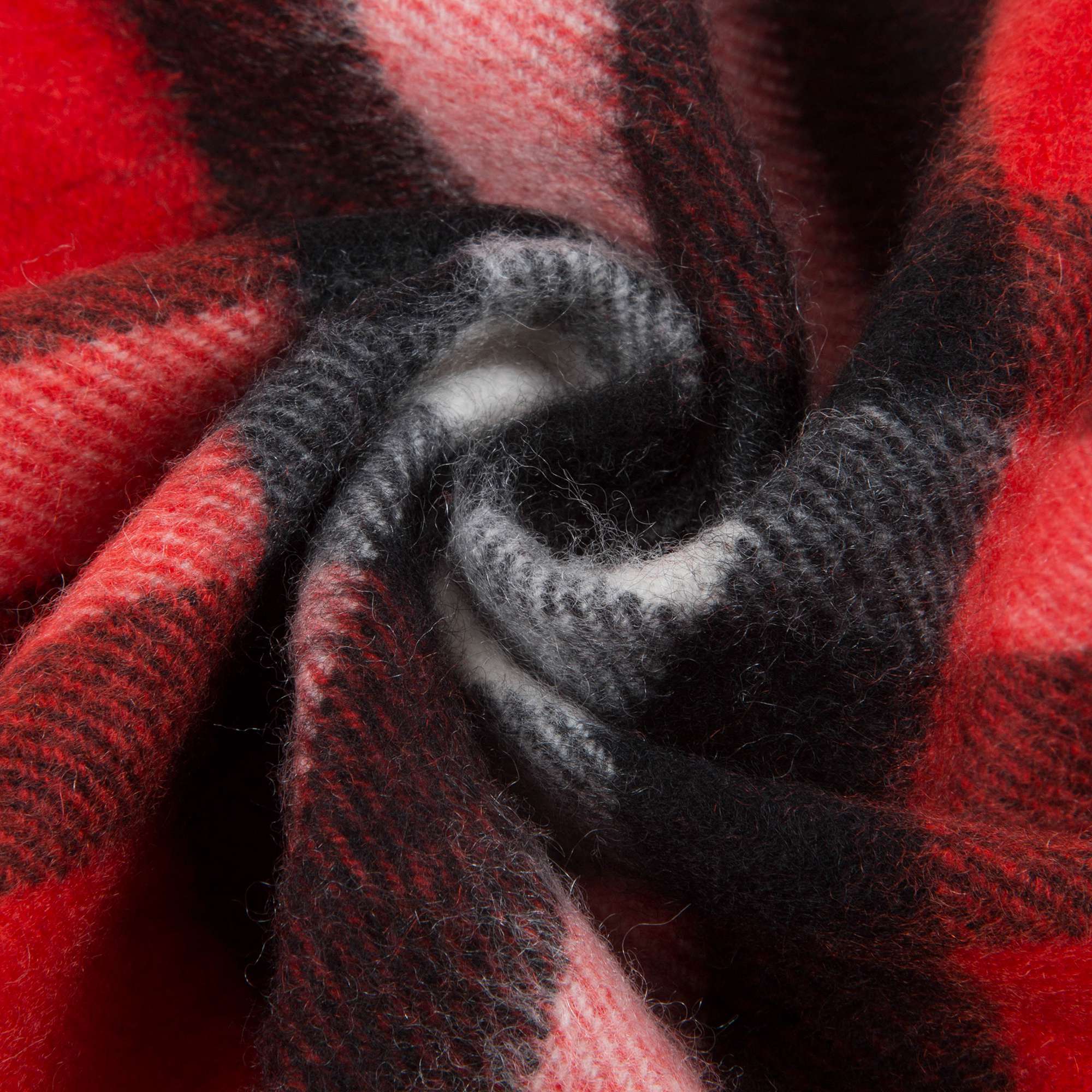 Girls Bright Orange Red Cashmere Scarves