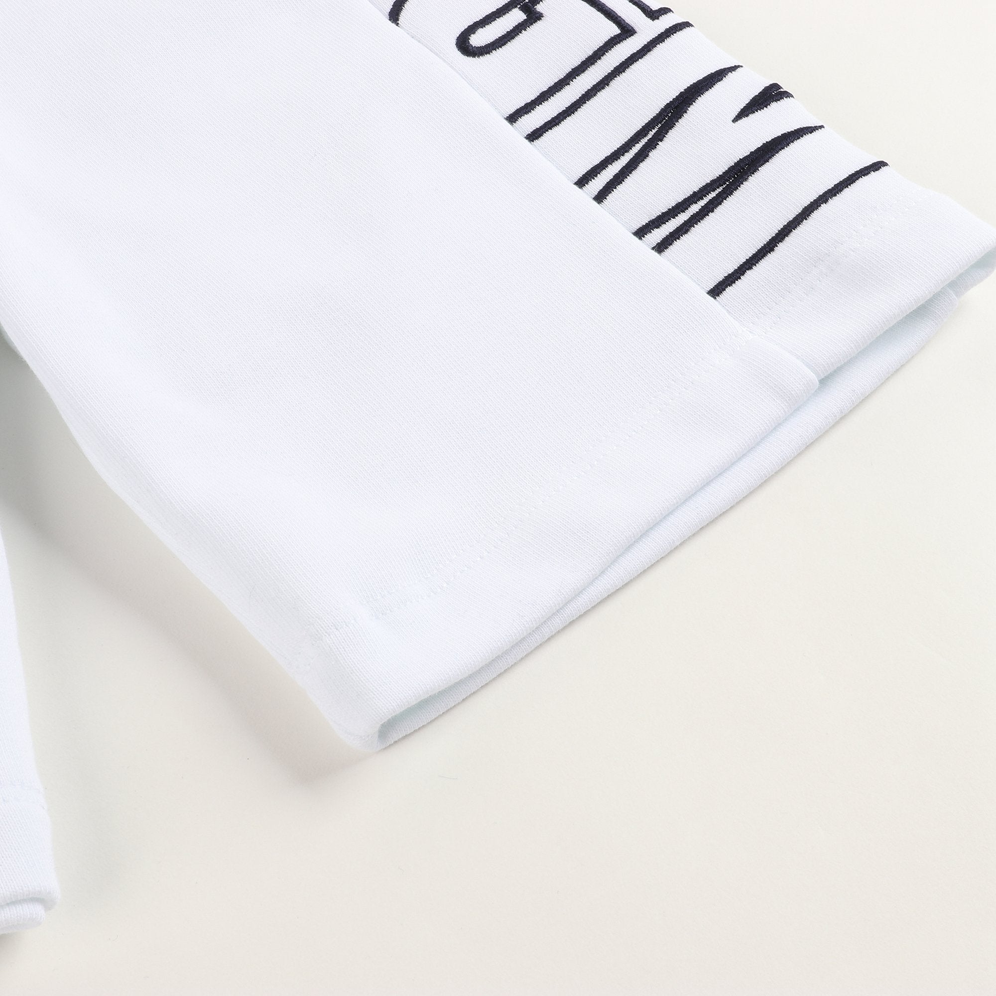 Boys White Cotton Shorts