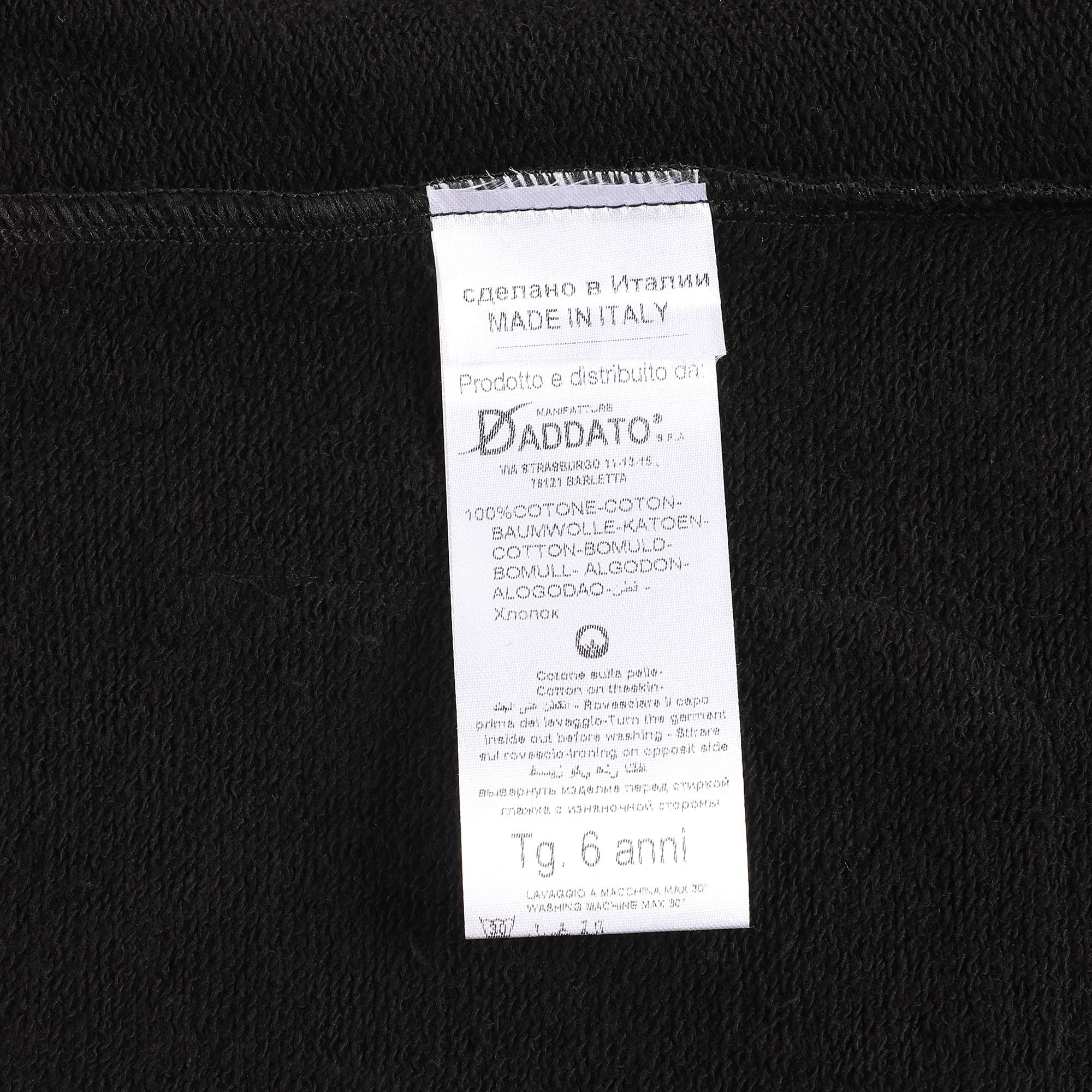 Girls Black Logo Cotton Trousers