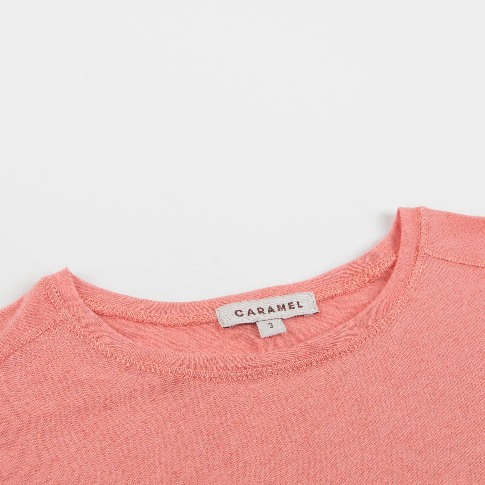 Girls Coral Pink Jersey Top