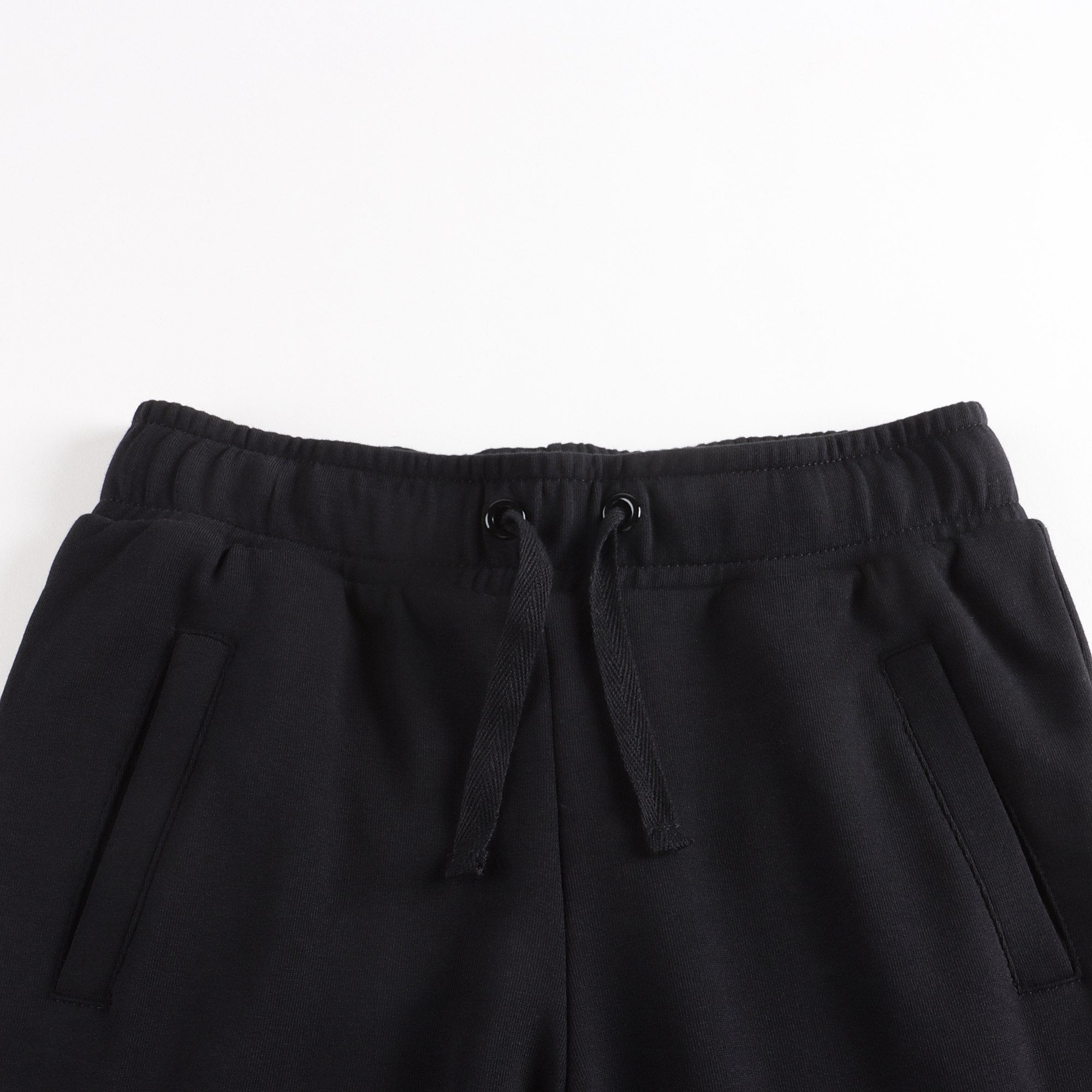 Girls Black Logo Cotton Set