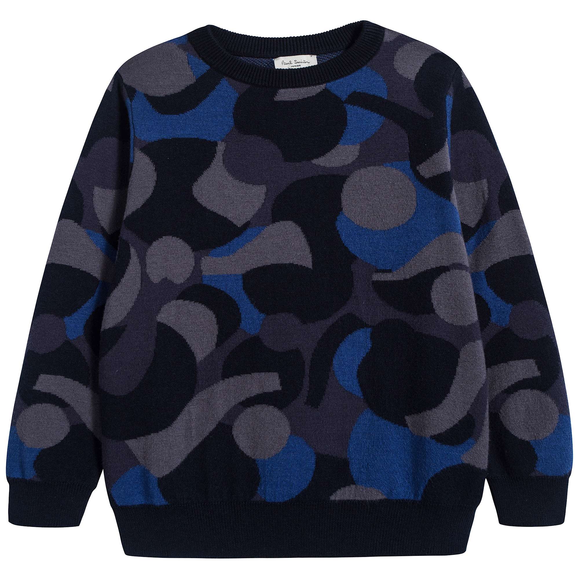 Boys Medium Blue Cotton Sweater