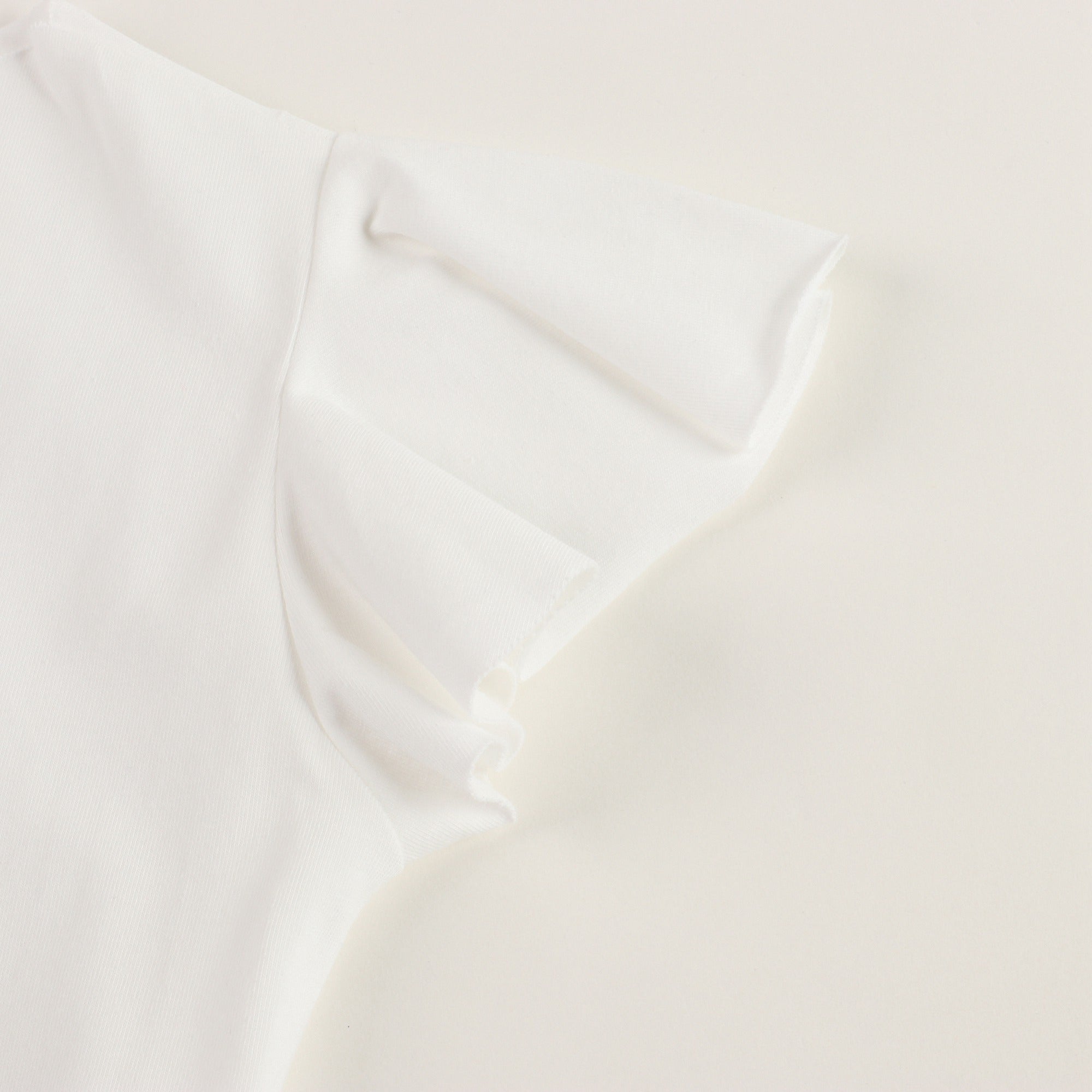 Girls White Cotton T-shirt
