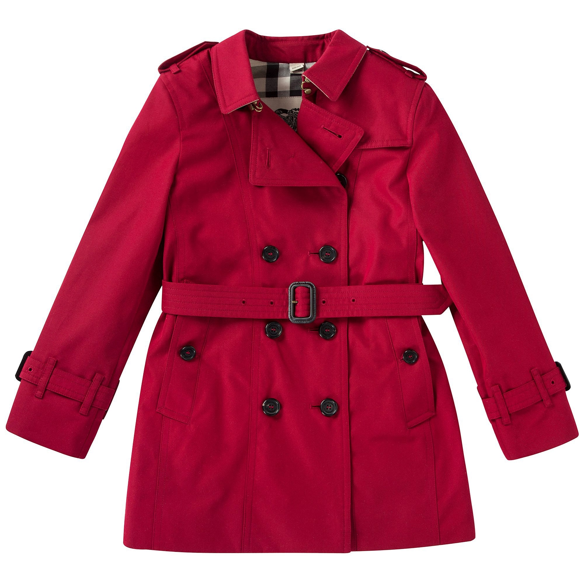 Girls Parade Red Cotton Coats