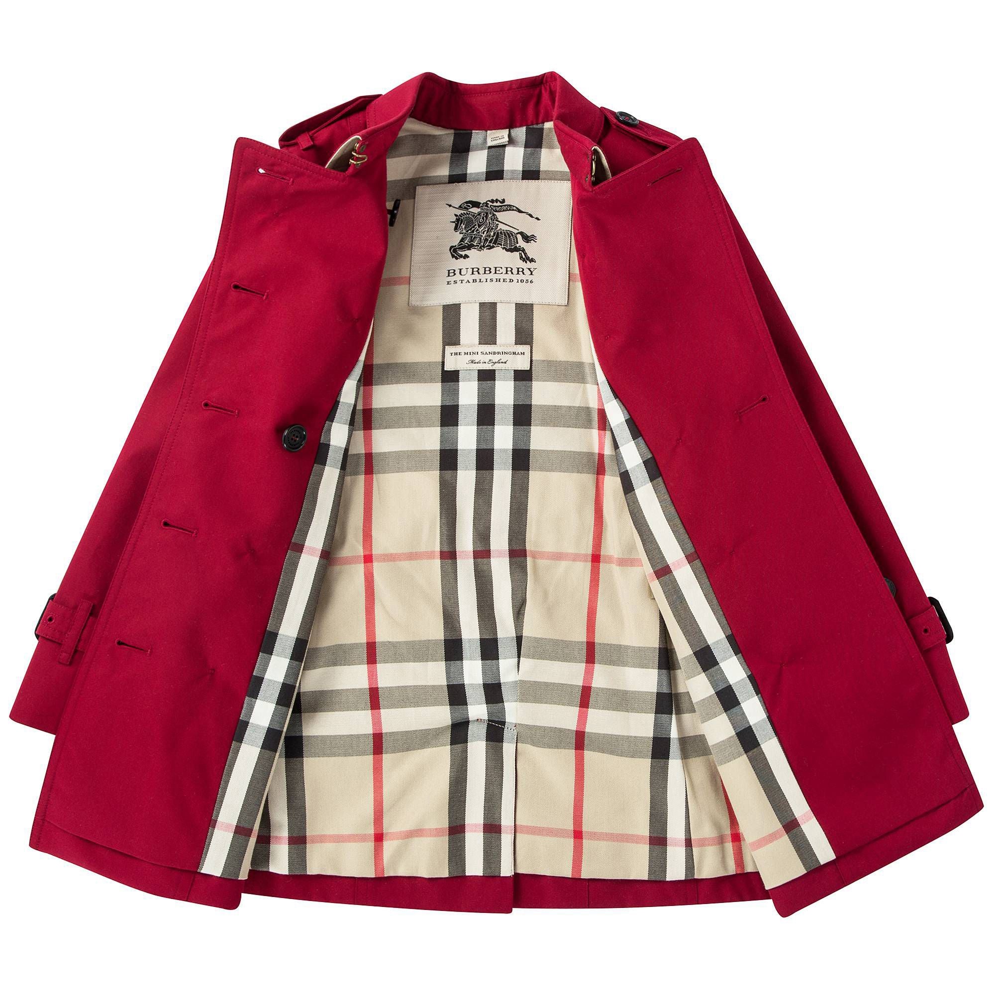 Girls Parade Red Cotton Coats
