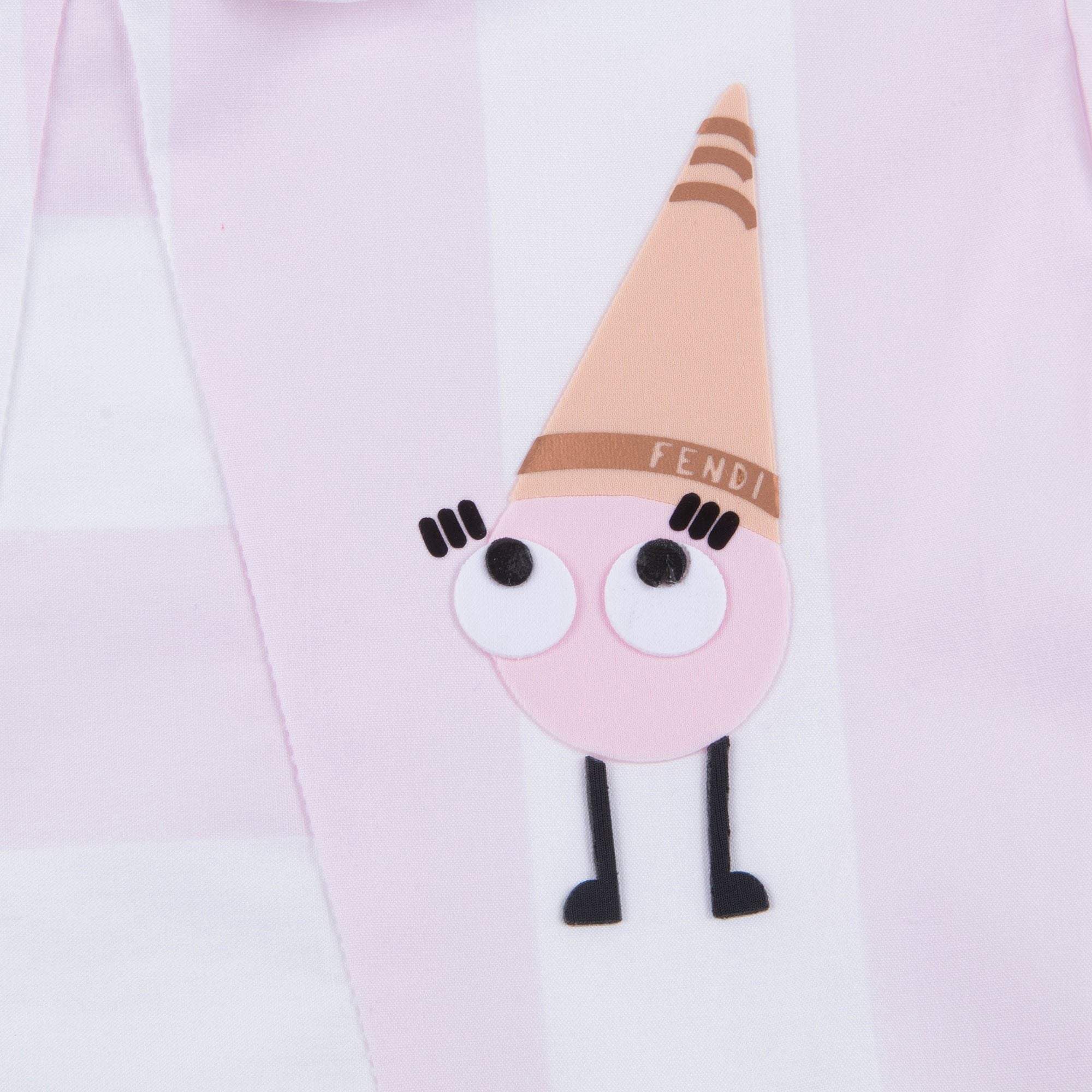 Baby Girls White & Pink Cotton Dress
