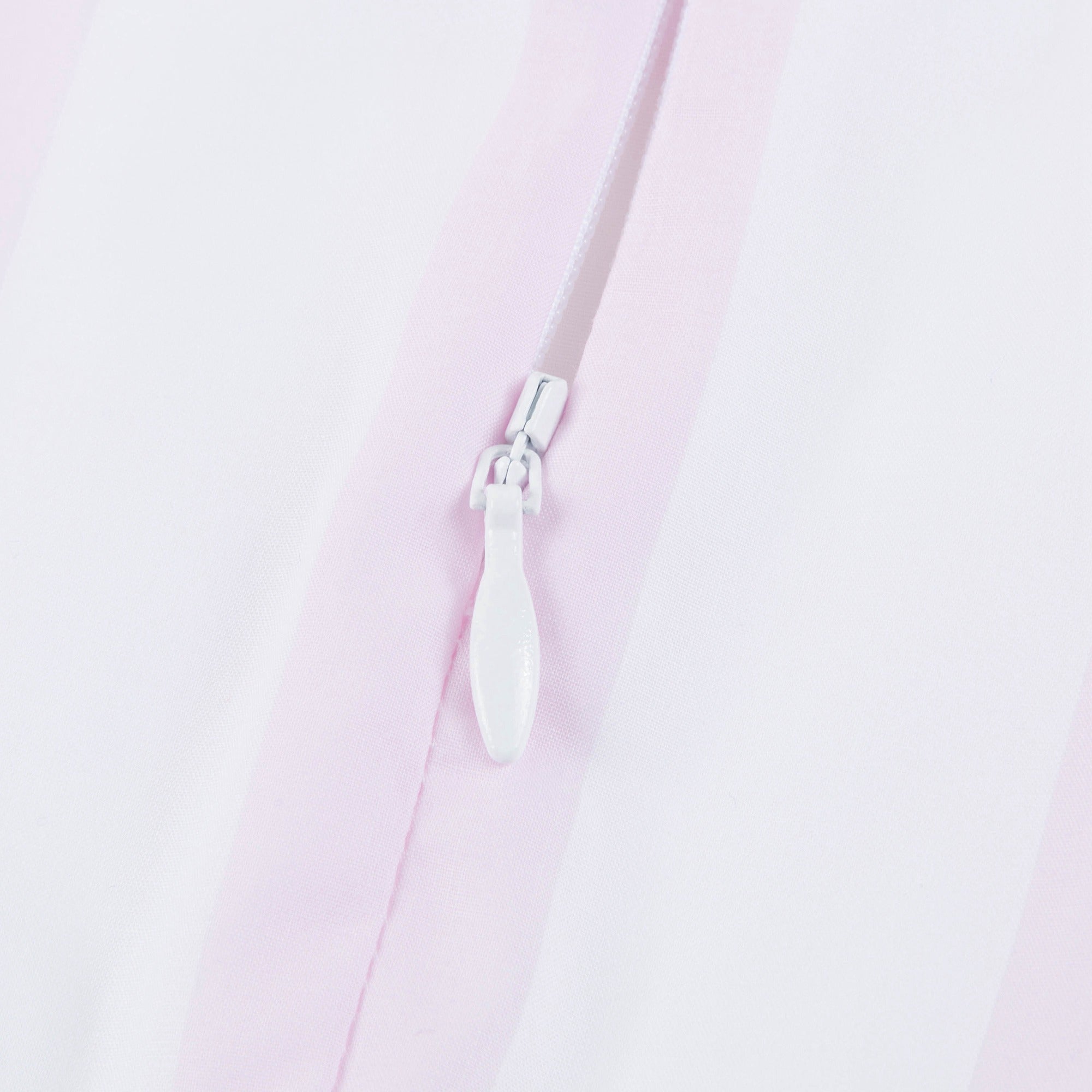 Baby Girls White & Pink Cotton Dress