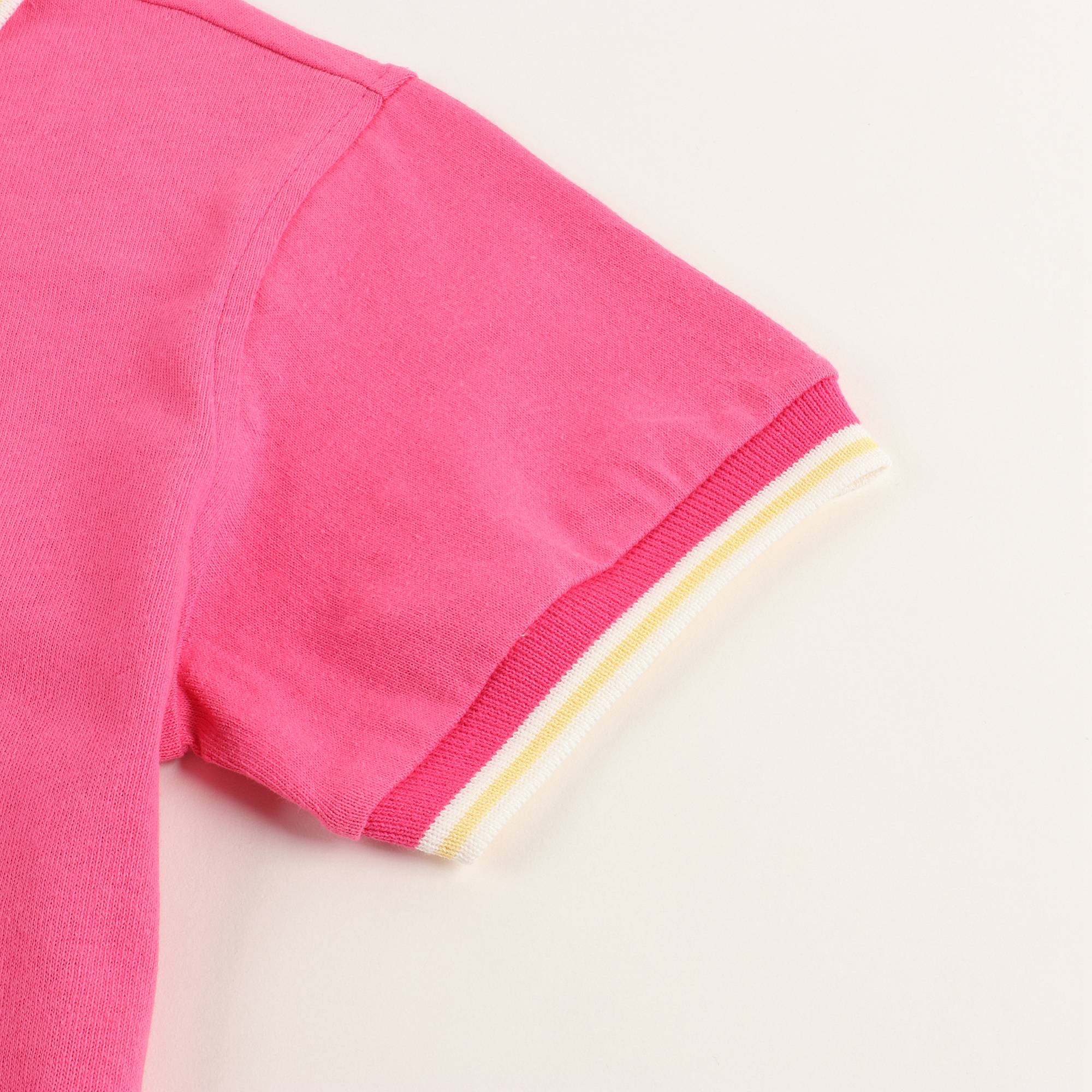 Girls Fuxia Cotton Dress