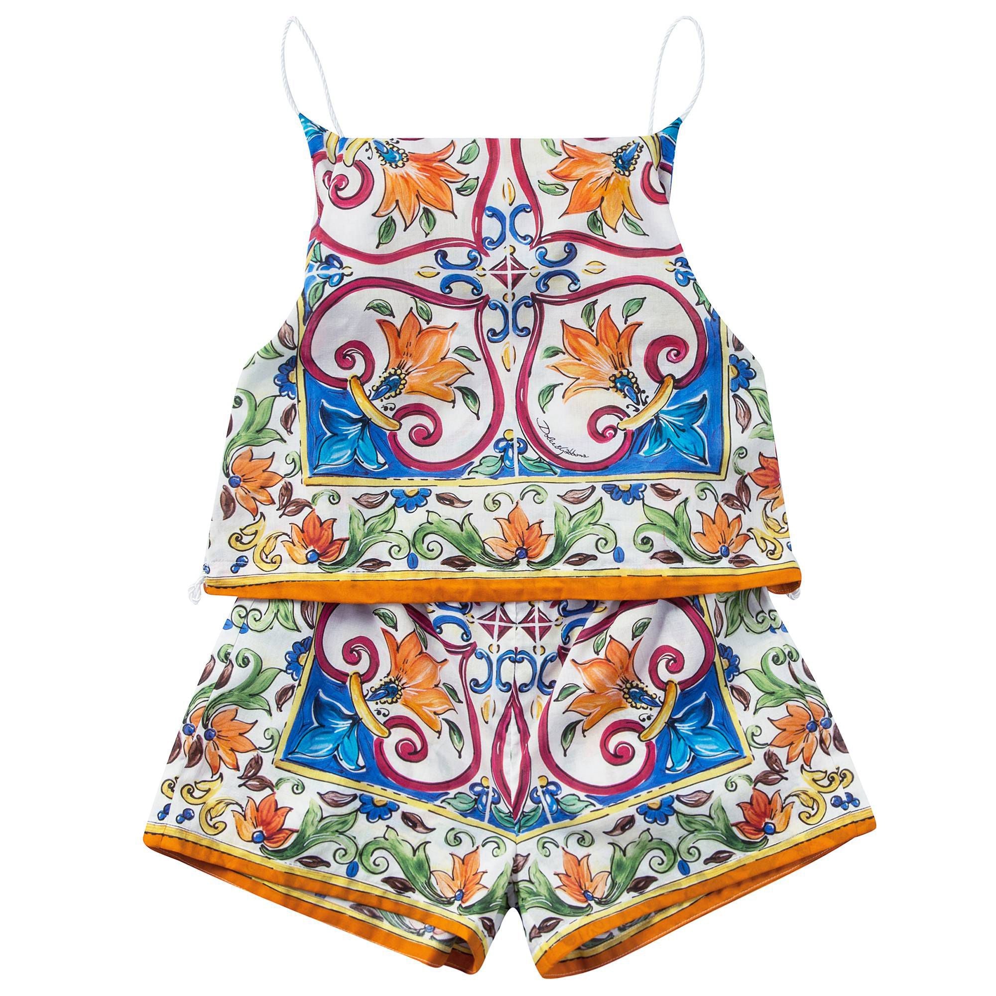 Girls Blue & Green "Maiolica"  Hot Suit