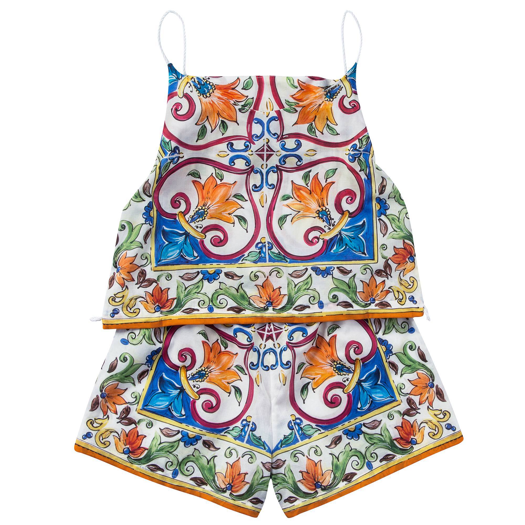 Girls Blue & Green "Maiolica"  Hot Suit