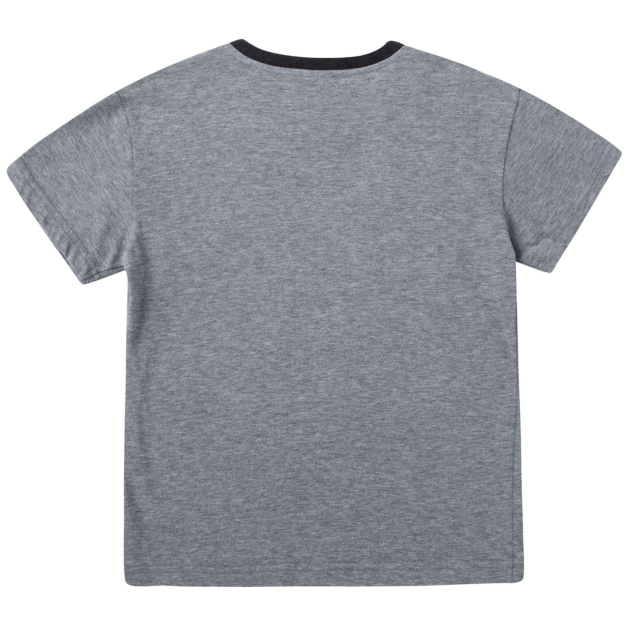 Boys Gray Printing T-Shirt
