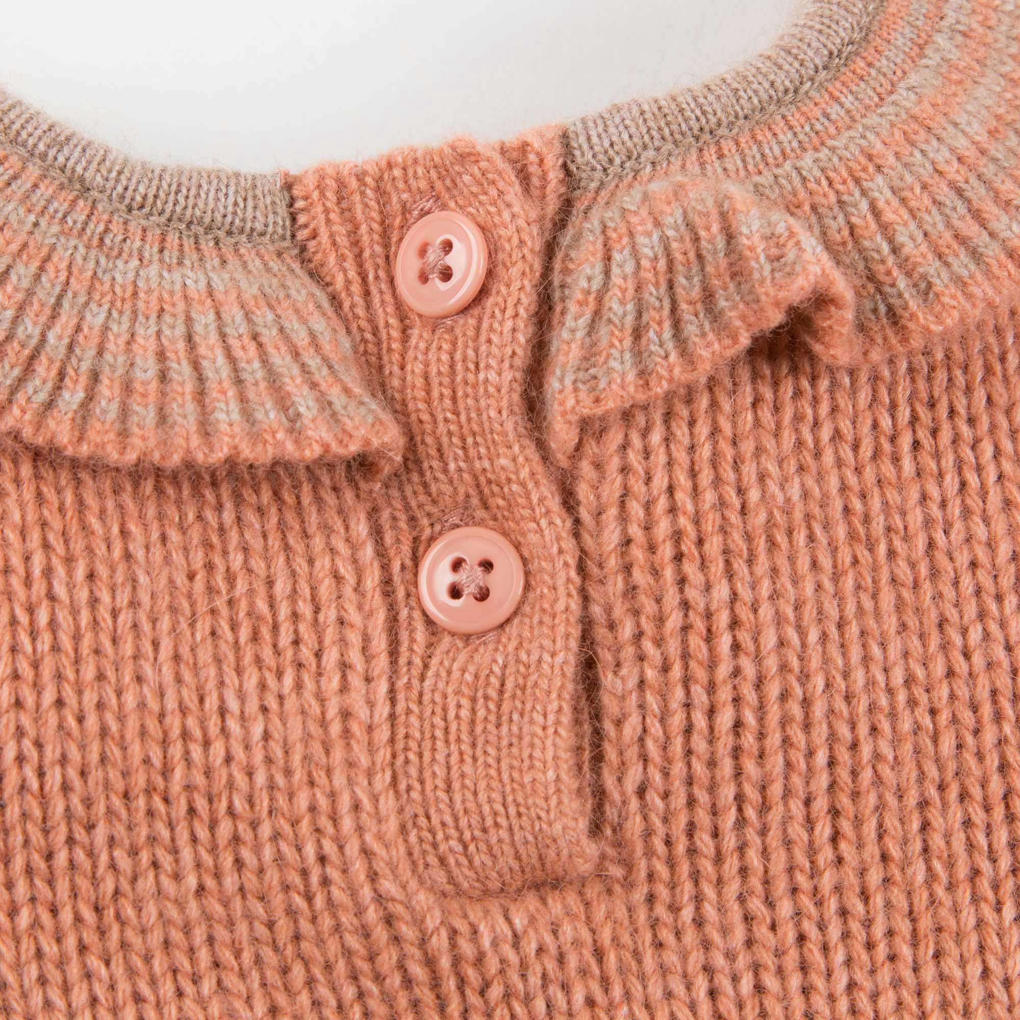 Baby Girls Light Orange Knitted Dress