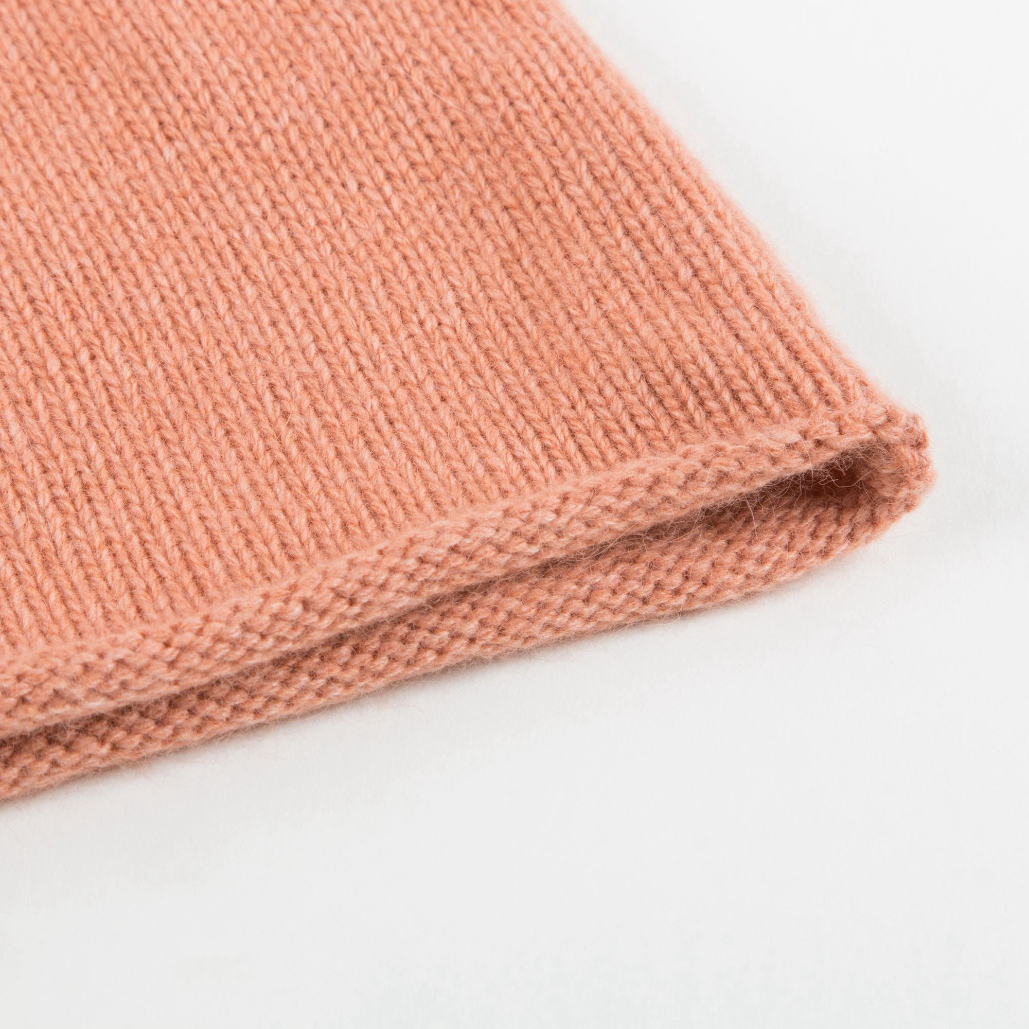 Girls Light Orange Knitted Dress