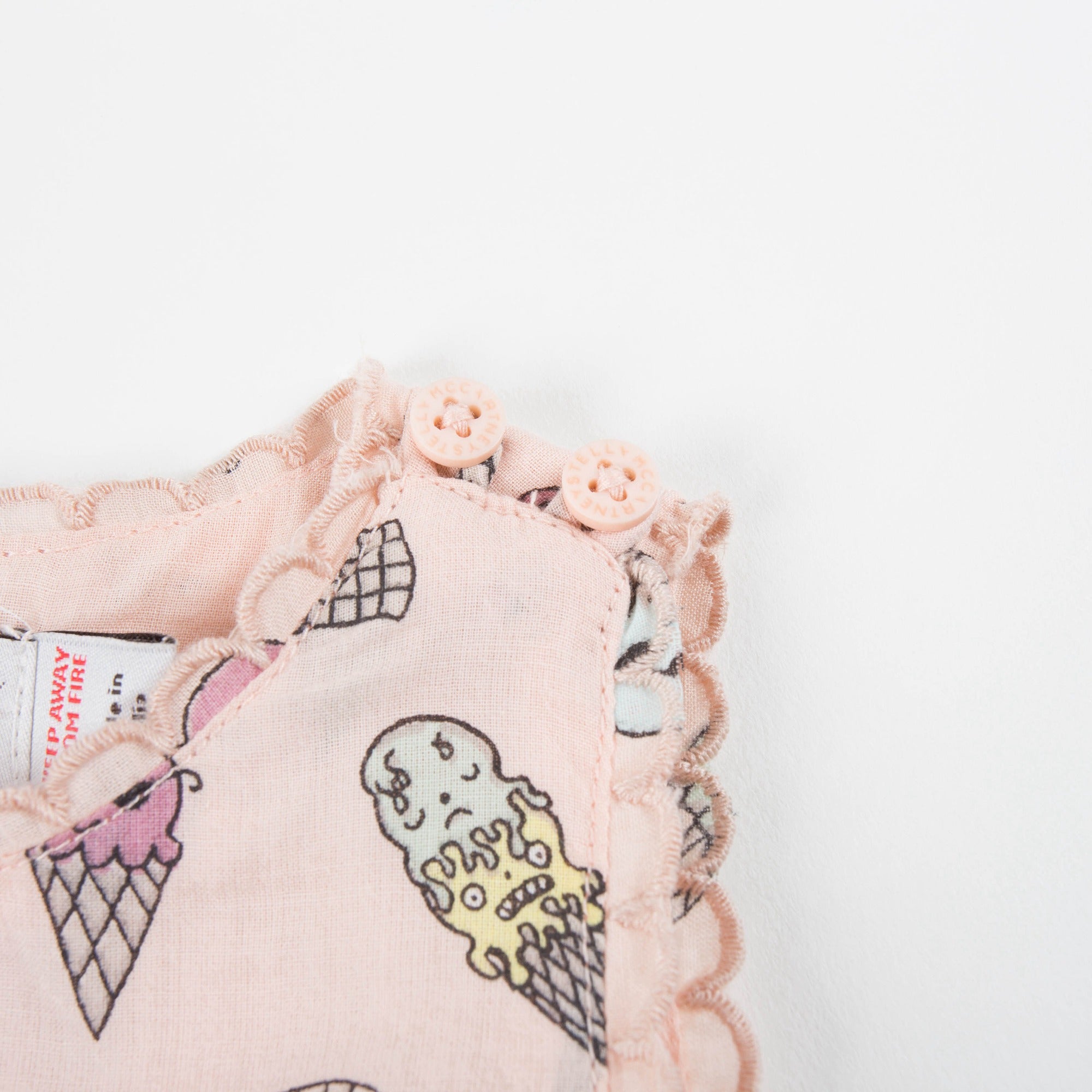 Baby Girls Pink Icecream Printed Dress