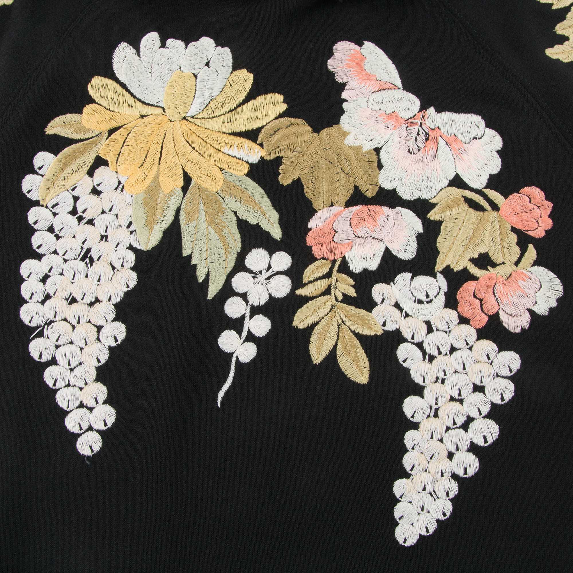 Girls Black Multicolor Sweatshirt