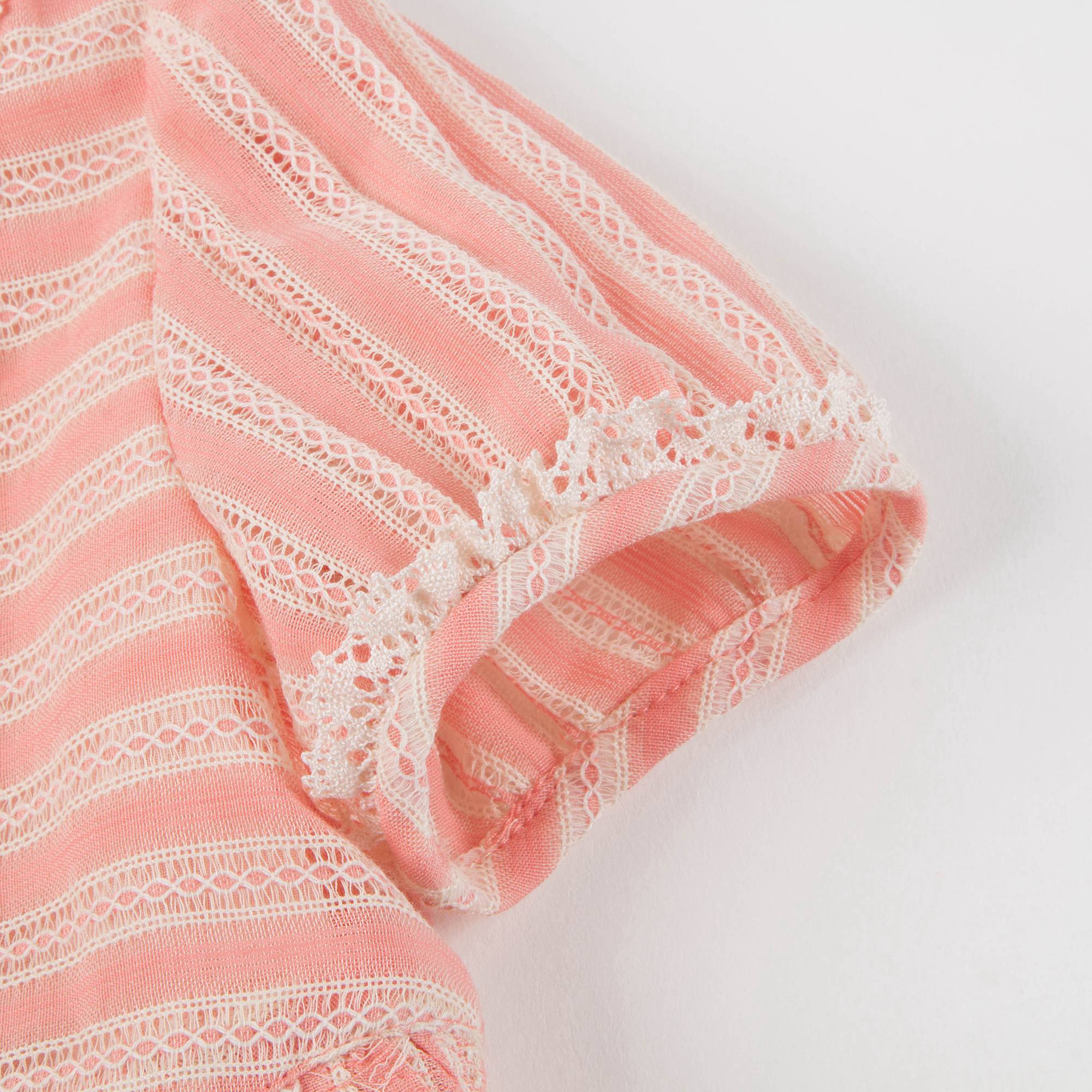 Baby Girls Light Pink Striped Dress
