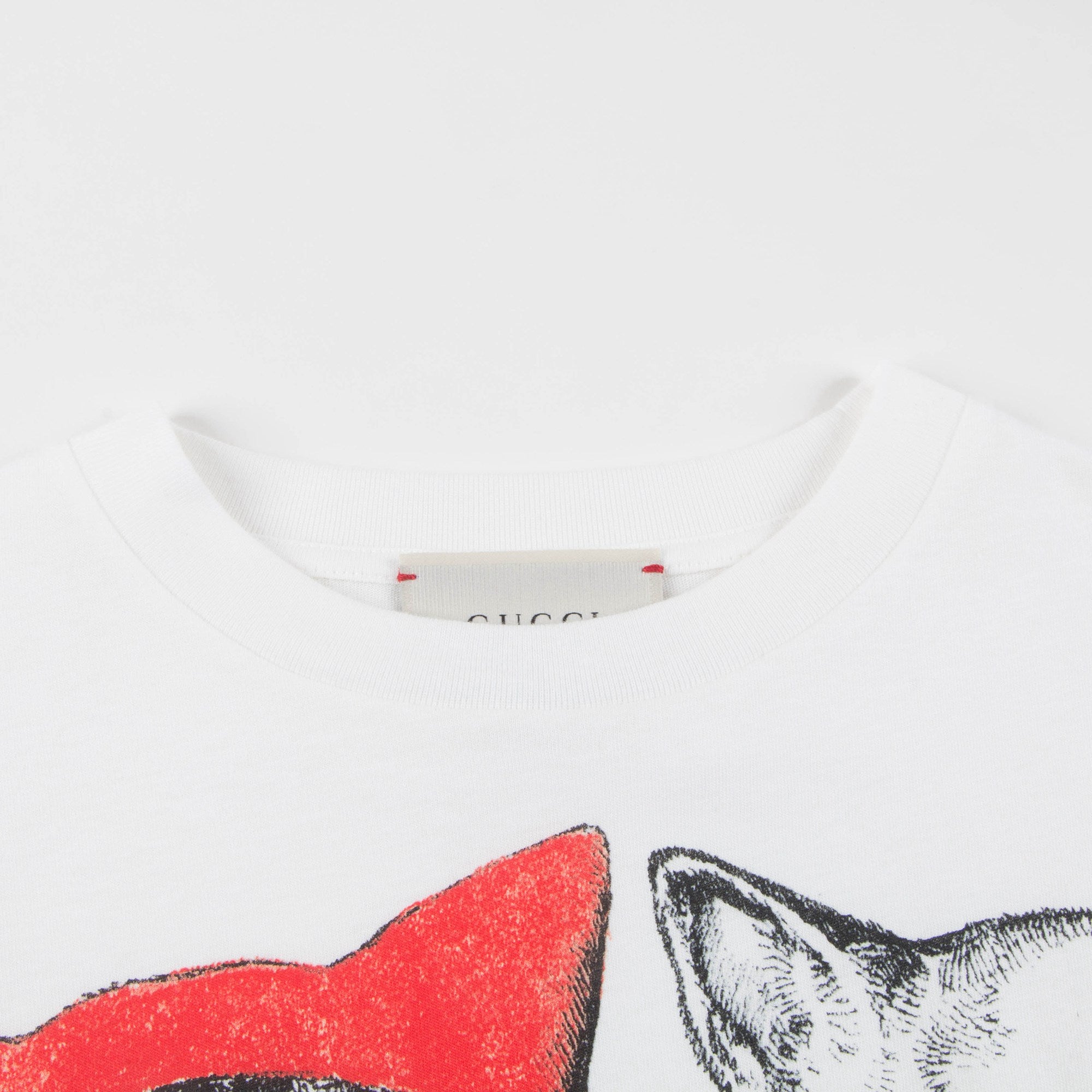 Girls White Cotton Kitten Friends Dress