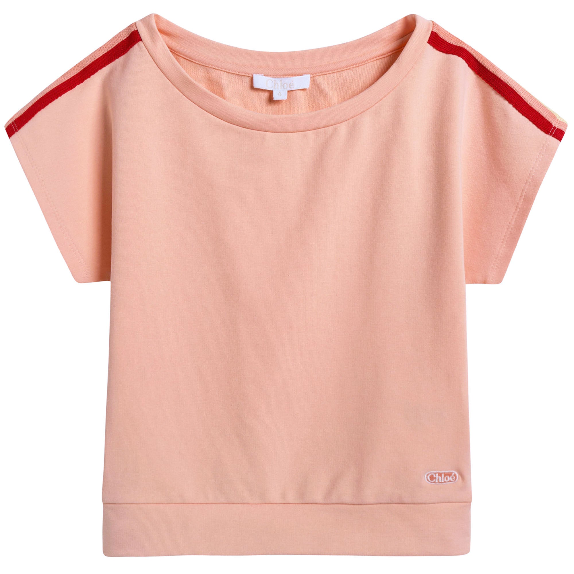 Girls Pink Modal & Cotton T-shirt