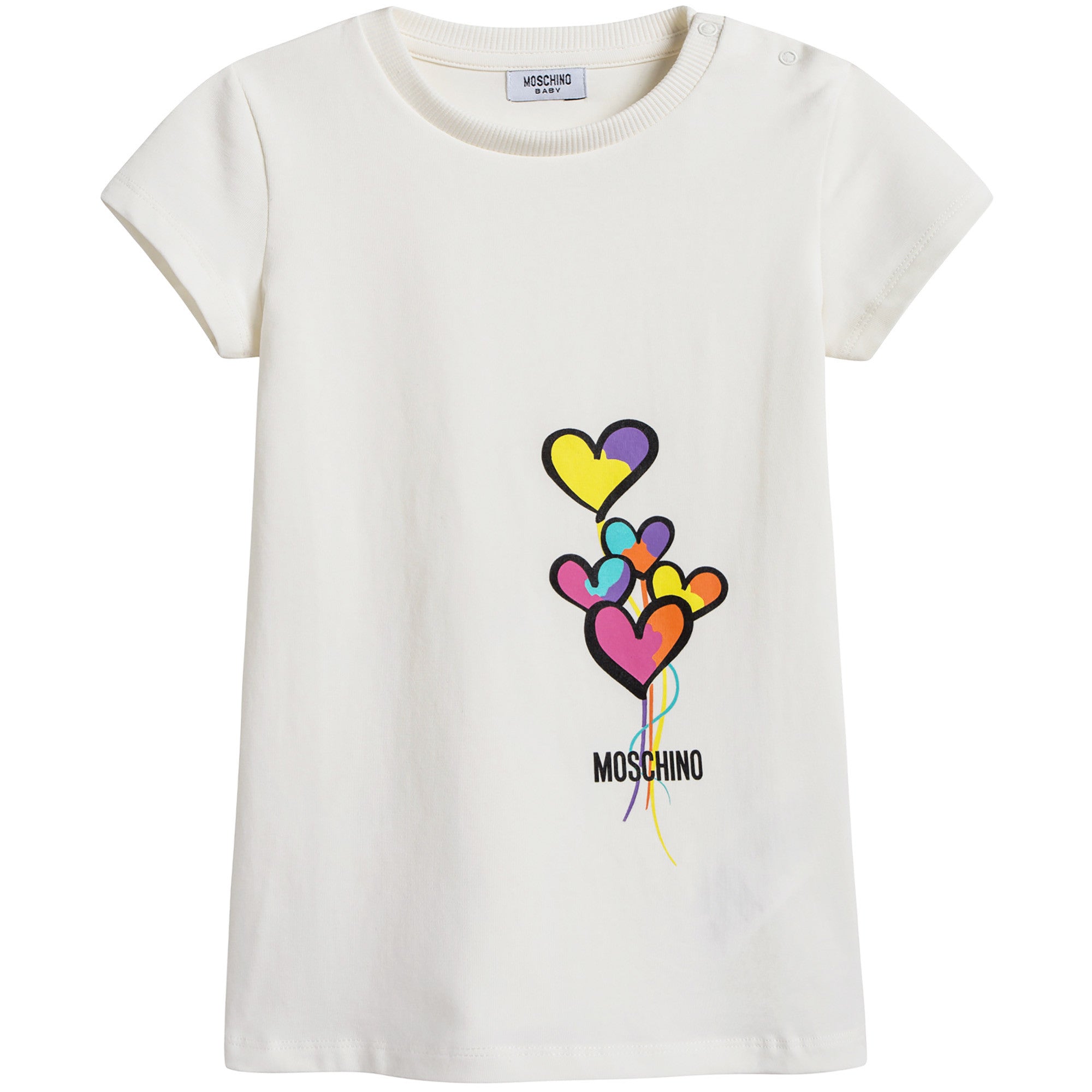 Baby Girls White Logo T-shirt