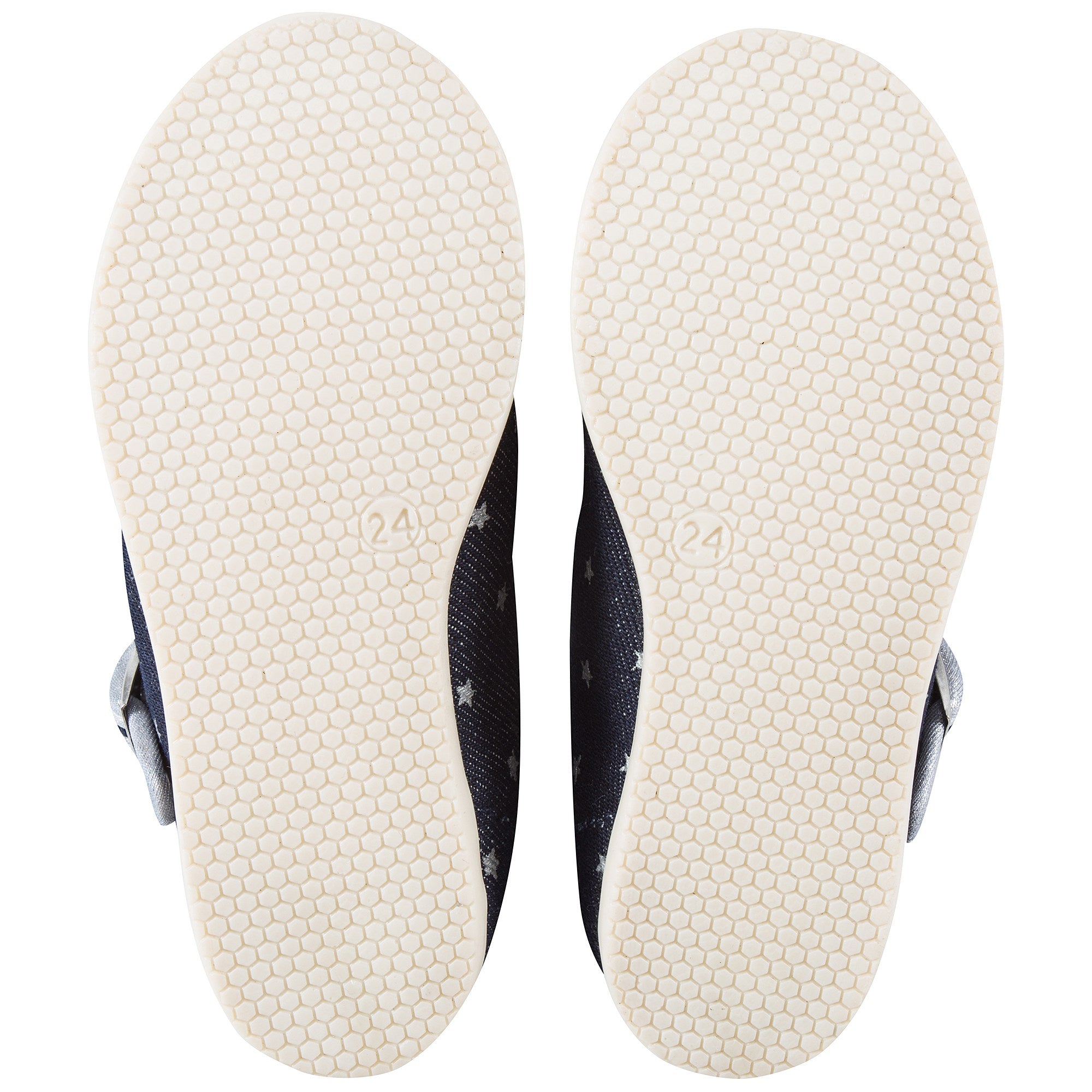 Girls Dark Blue Star Cotton Shoes