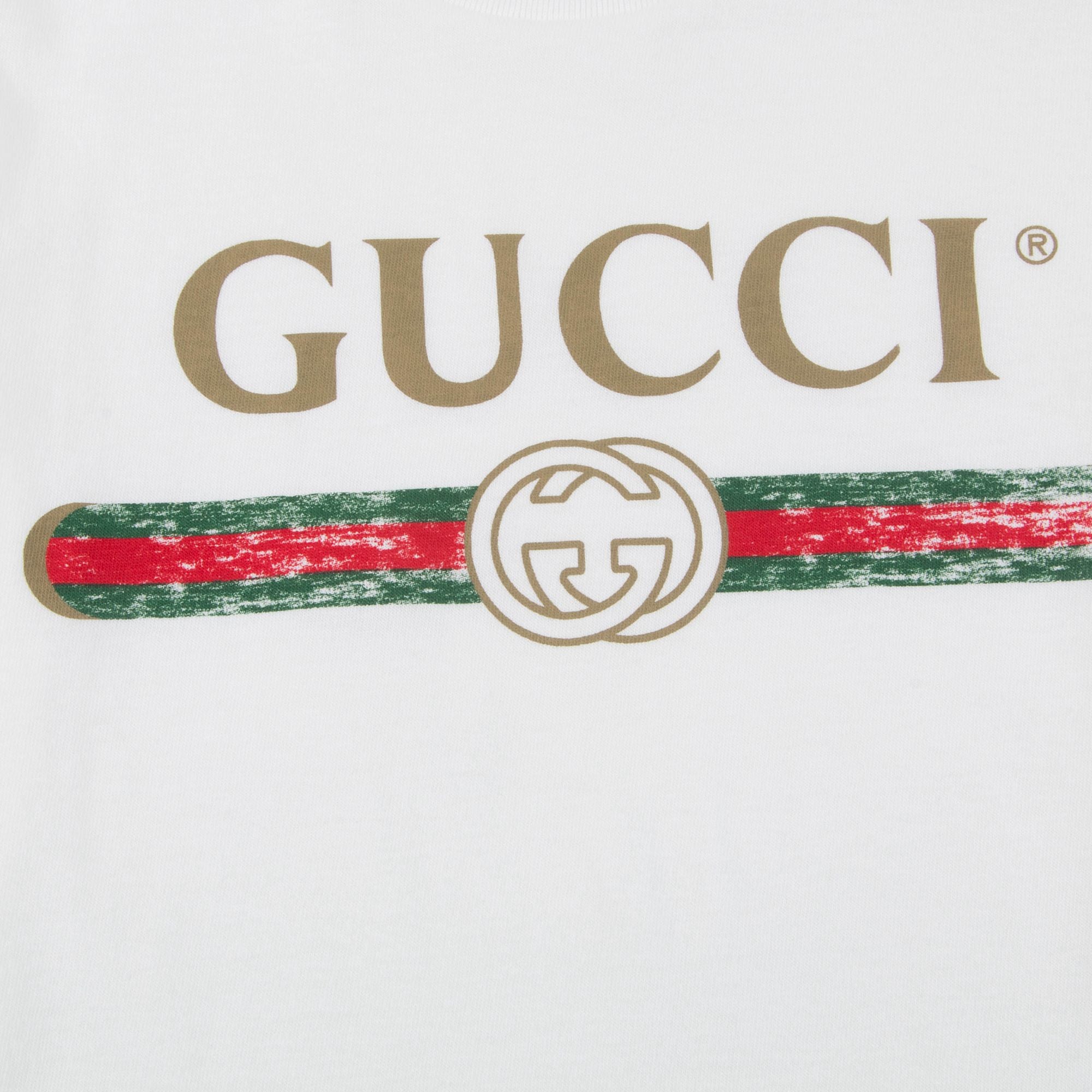 Baby White Logo Cotton T-shirt