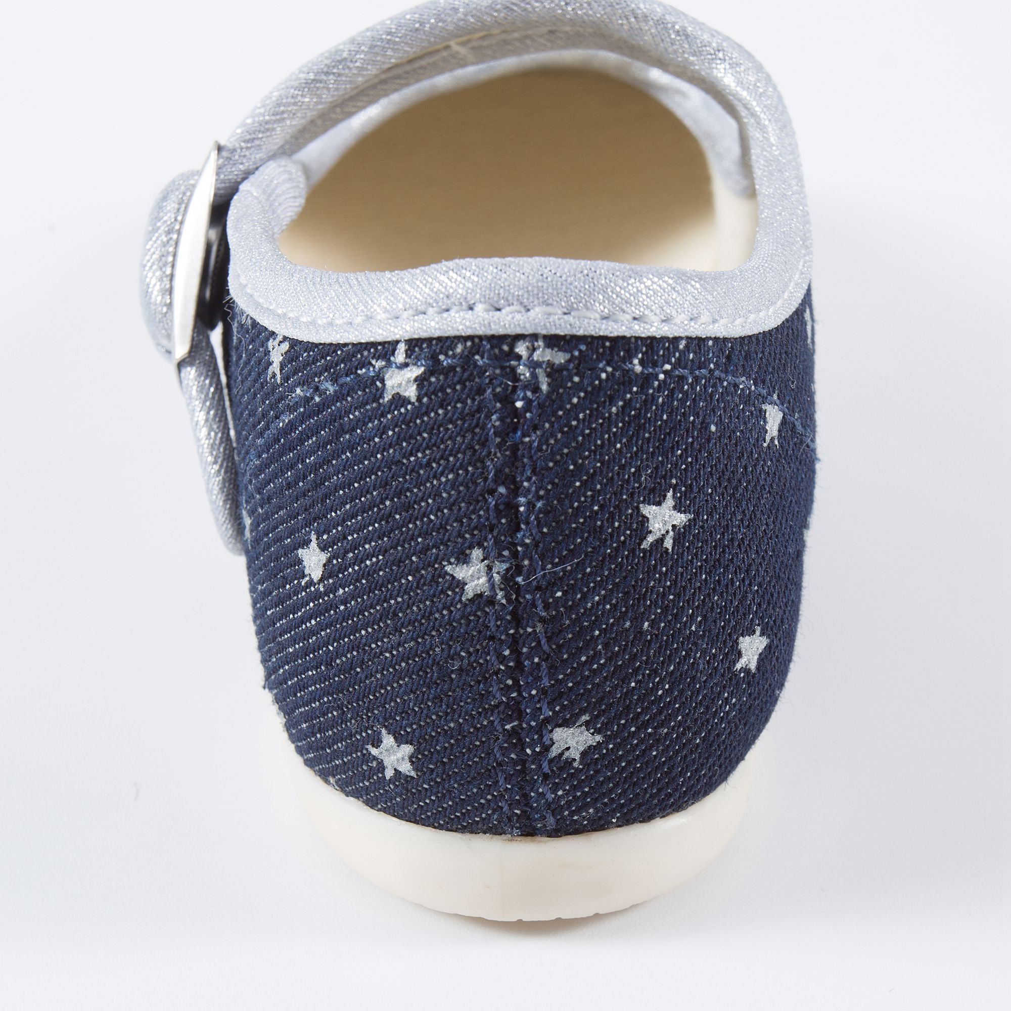 Girls Dark Blue Star Cotton Shoes