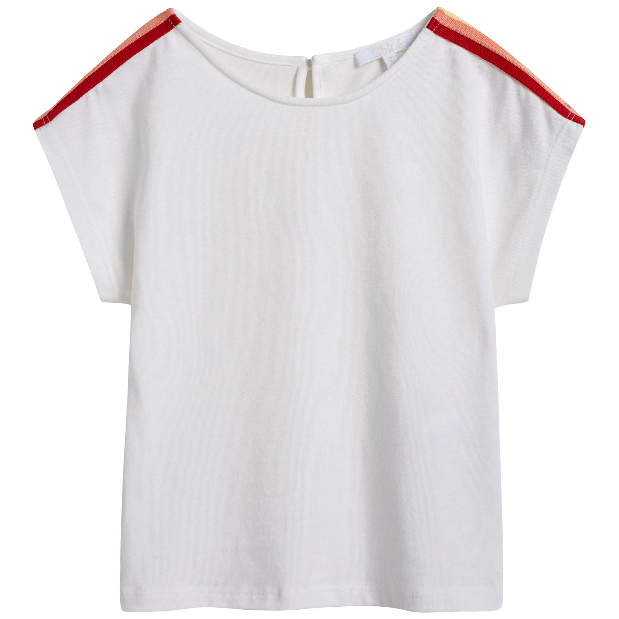 Girls Ivory Modal & Cotton T-shirt