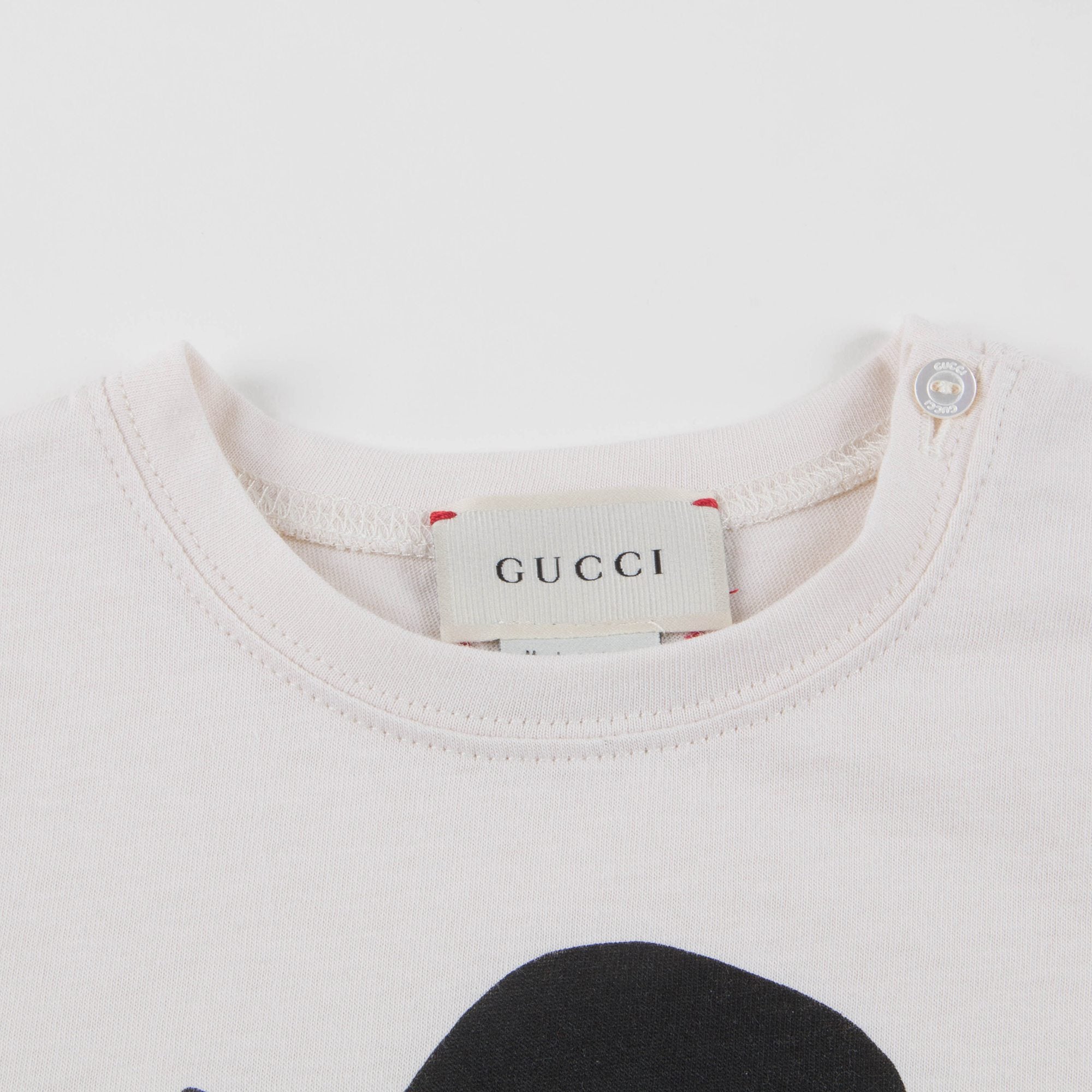 Baby Girls White Cat Cotton Babysuit