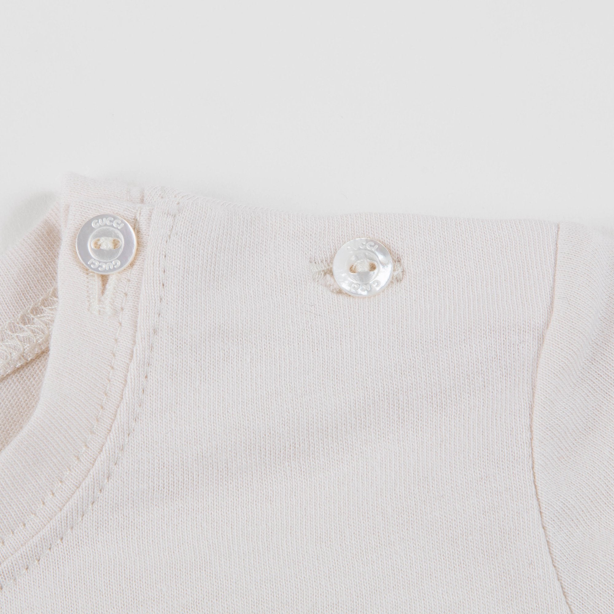 Baby Girls White Cat Cotton Babysuit