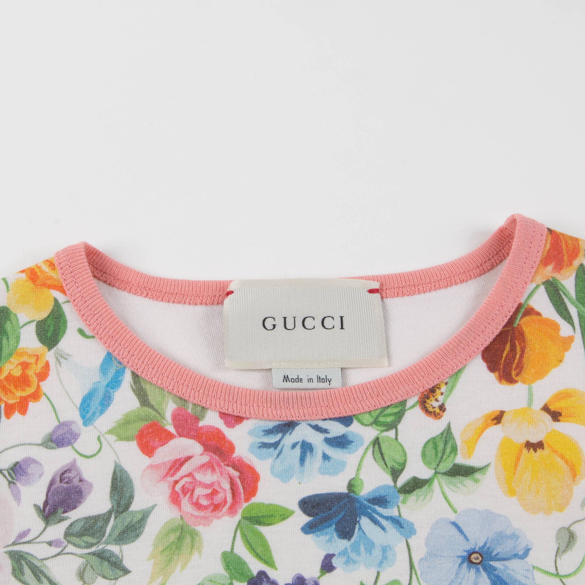 Girls White Color Printed T-shirt