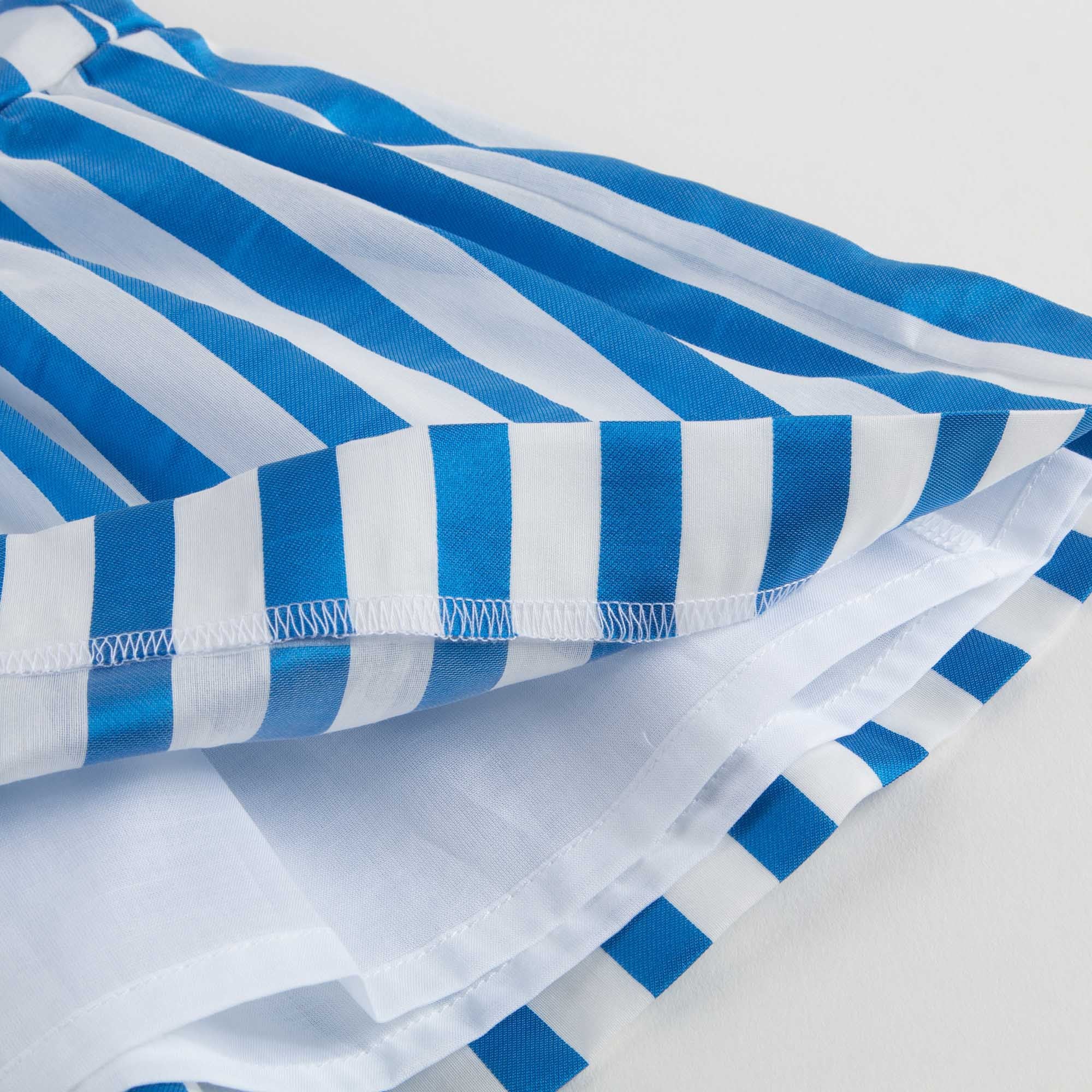 Girls Blue Silk Blend Voile Dress