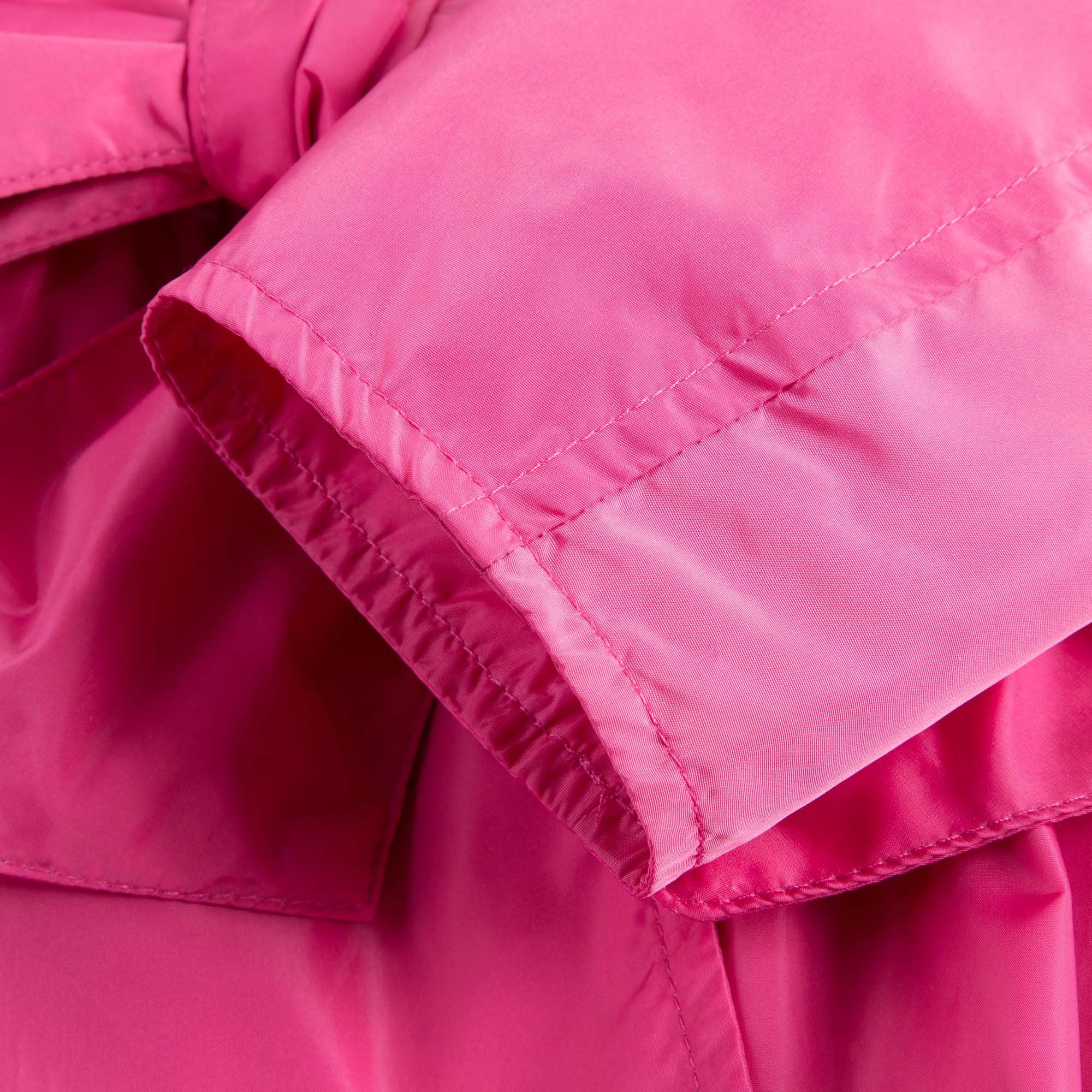 Girls Dark Pink Jacket With Sash