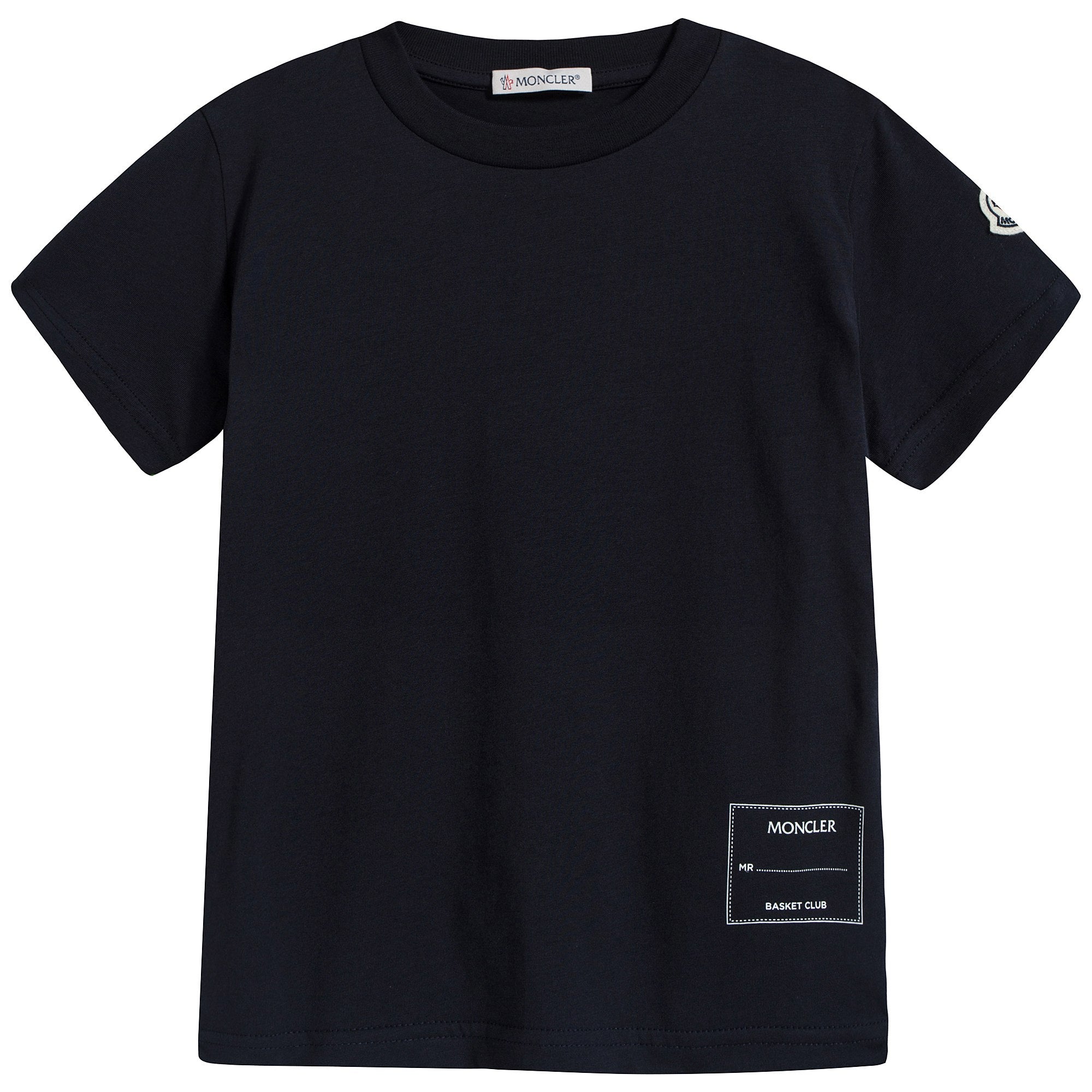 Boys Dark Blue Cotton T-shirt