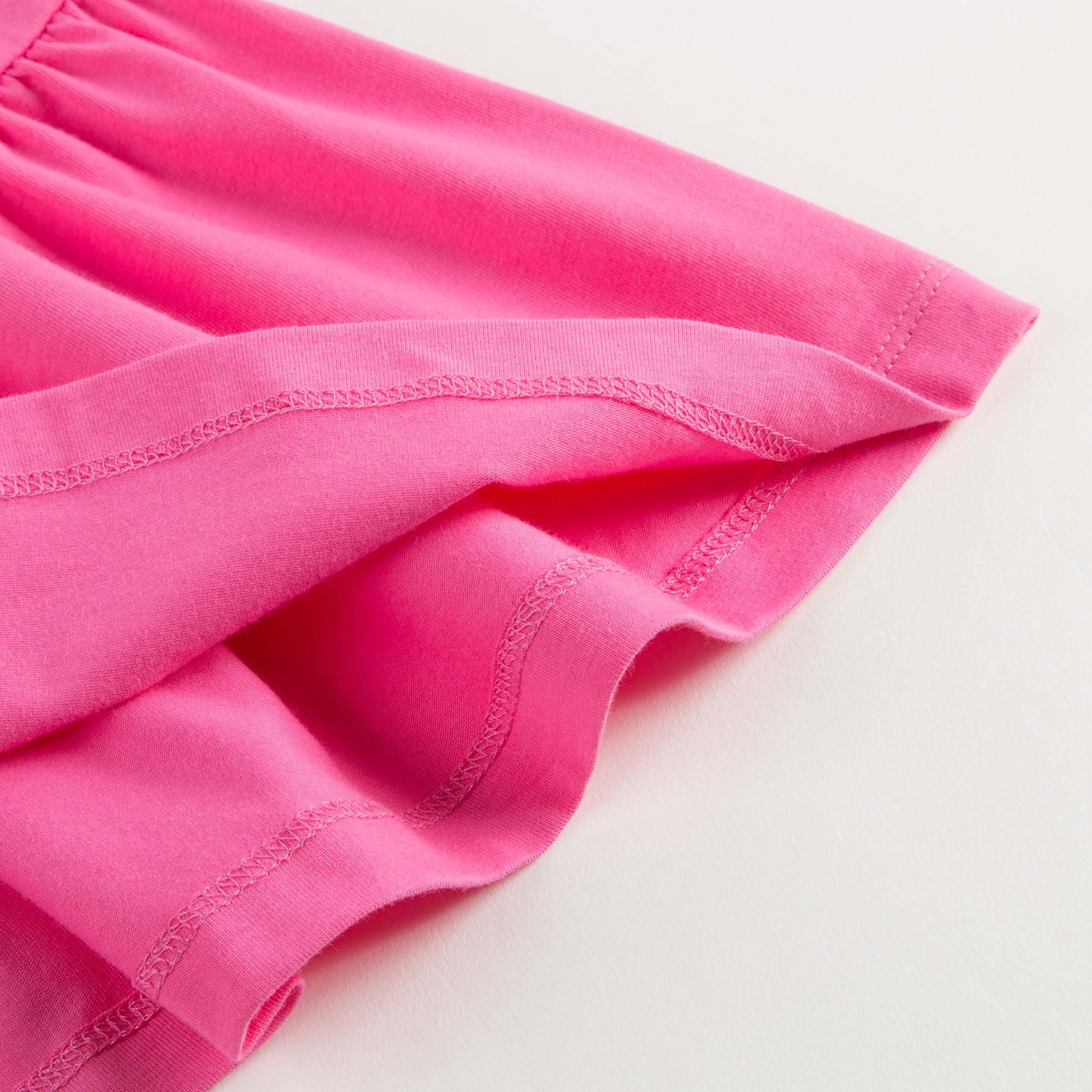 Girls Pink Cotton Jersey Dress