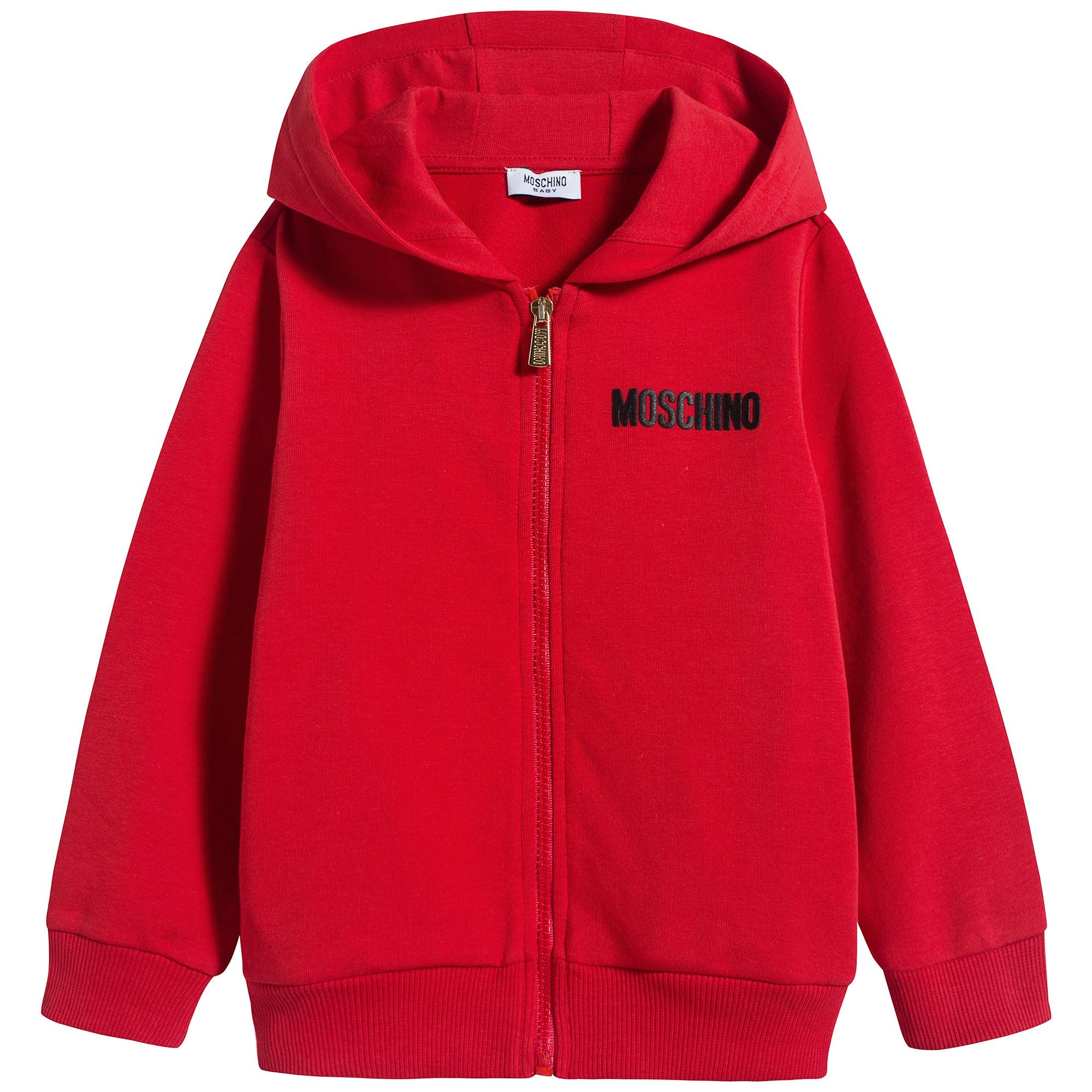 Baby Boys & Girls Red Zip Hooded Sweatshirt