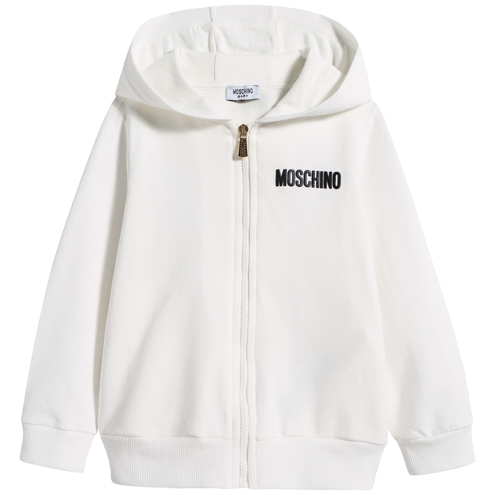 Baby Boys & Girls Ivory Zip Hooded Sweatshirt