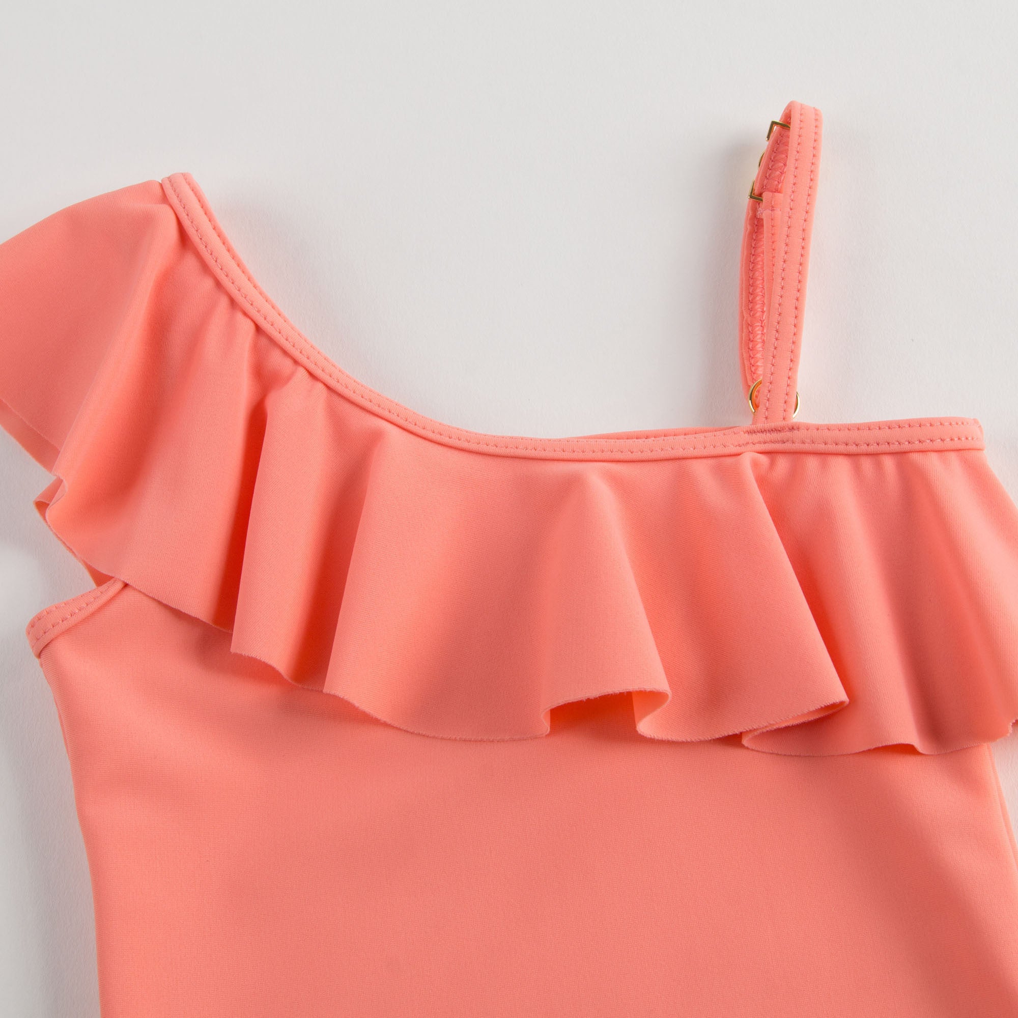 Girls Pale Orange Swimsuit