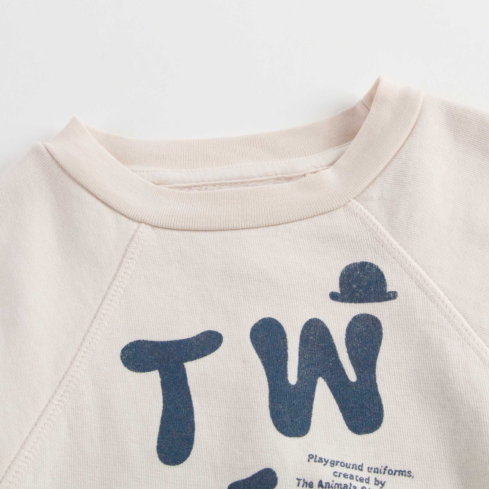 Girls White "TW" Sweatshirt